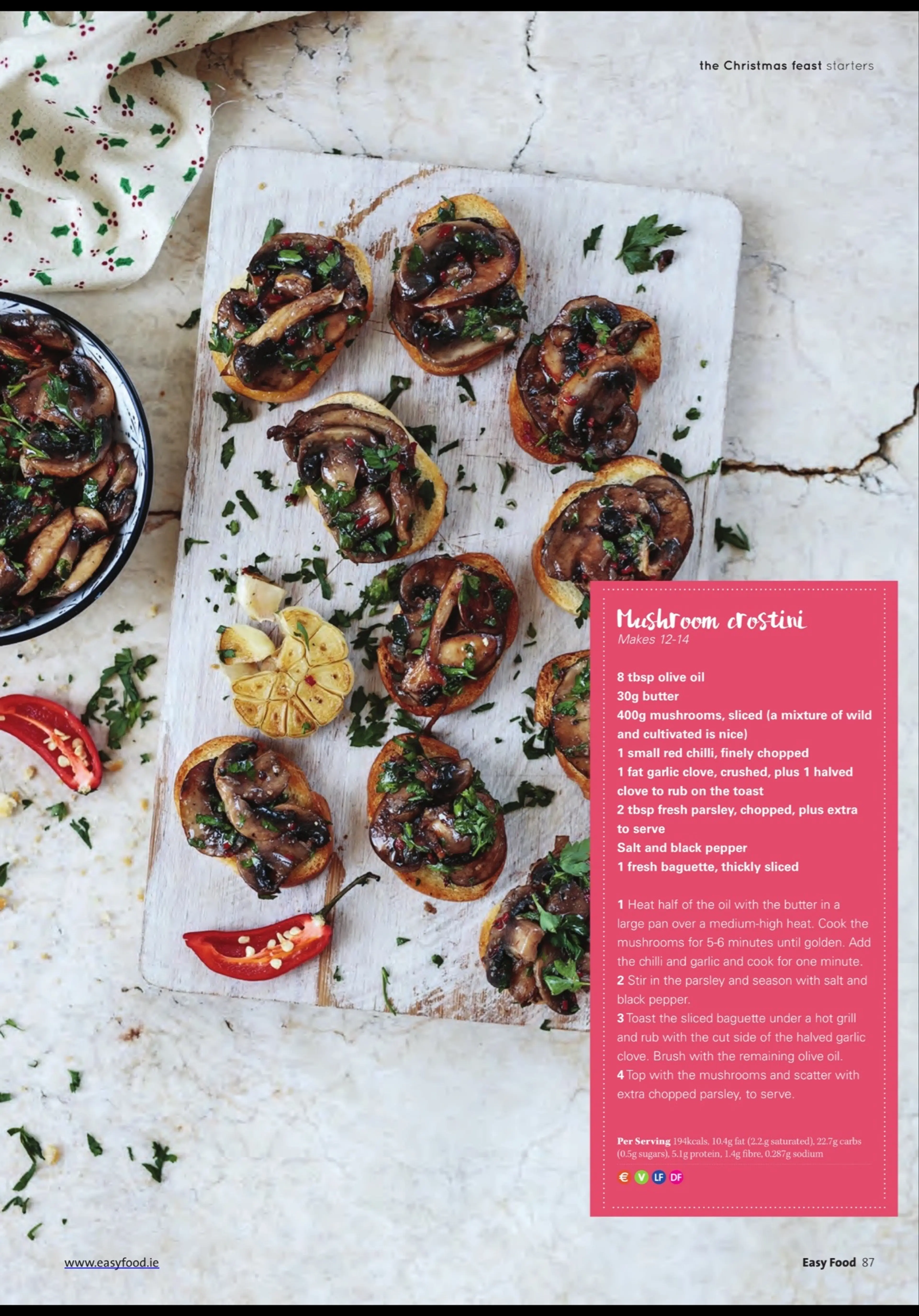 Mushroom Crostini