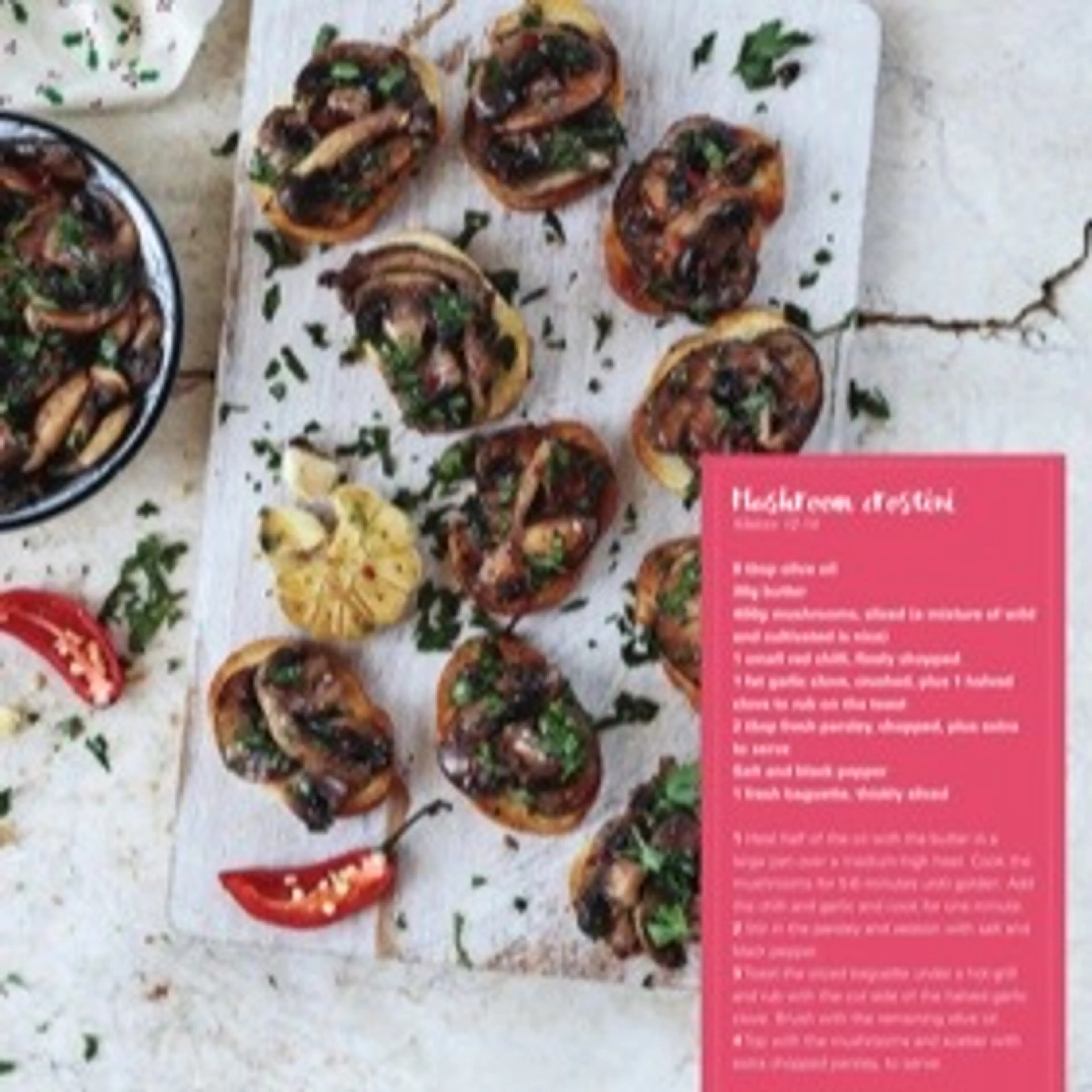 Mushroom Crostini