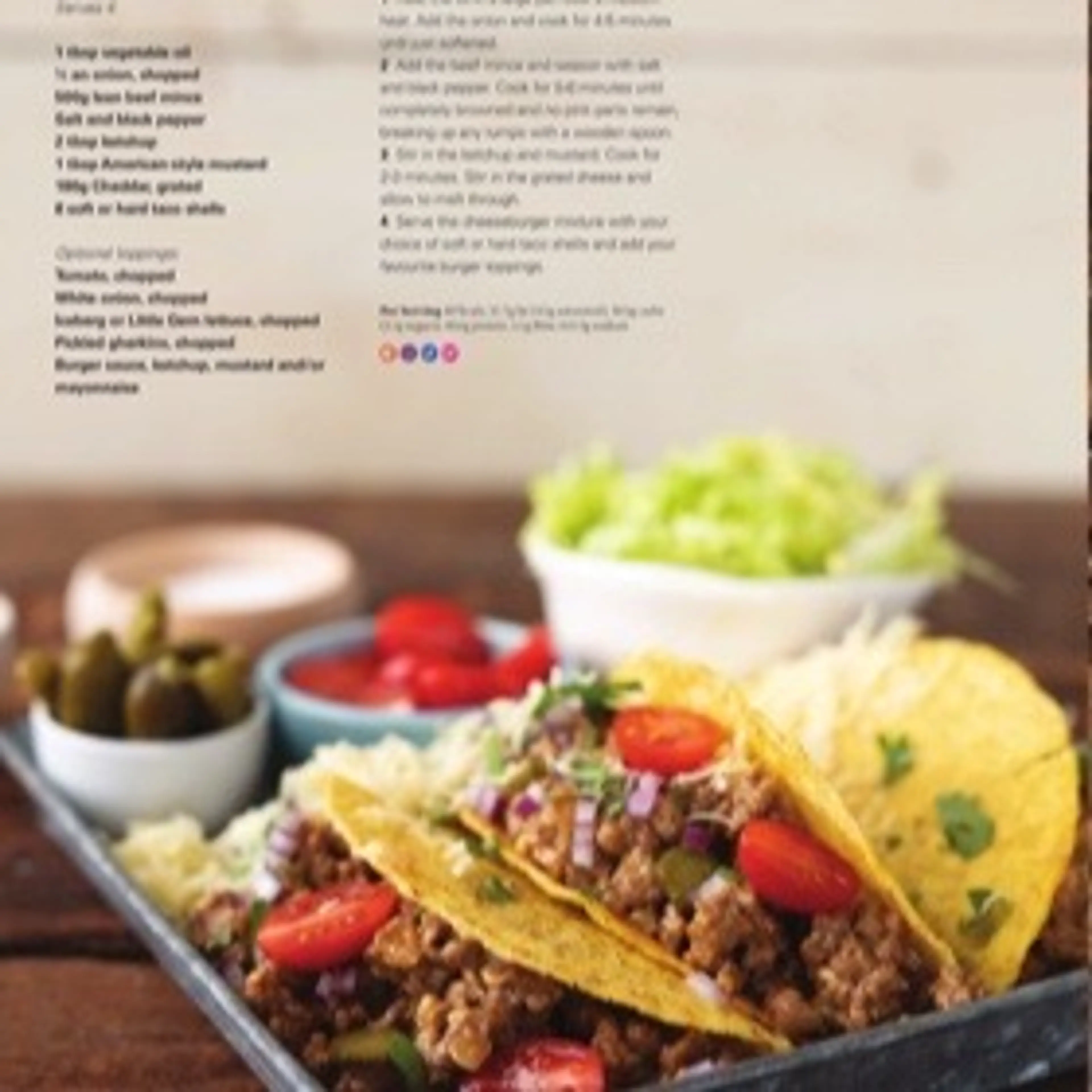 CHEESEBURGER TACOS