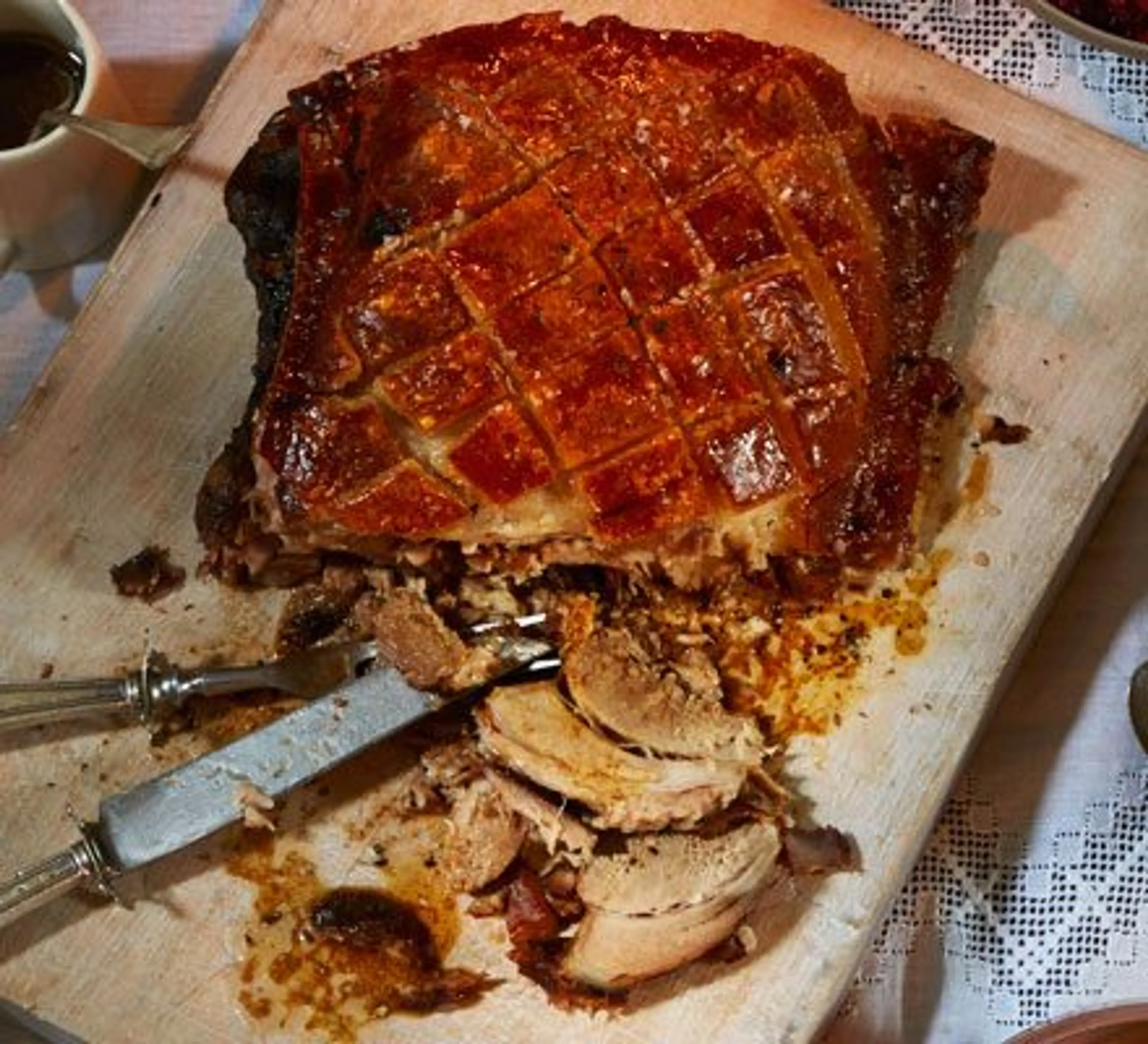 Slow-roast pork shoulder
