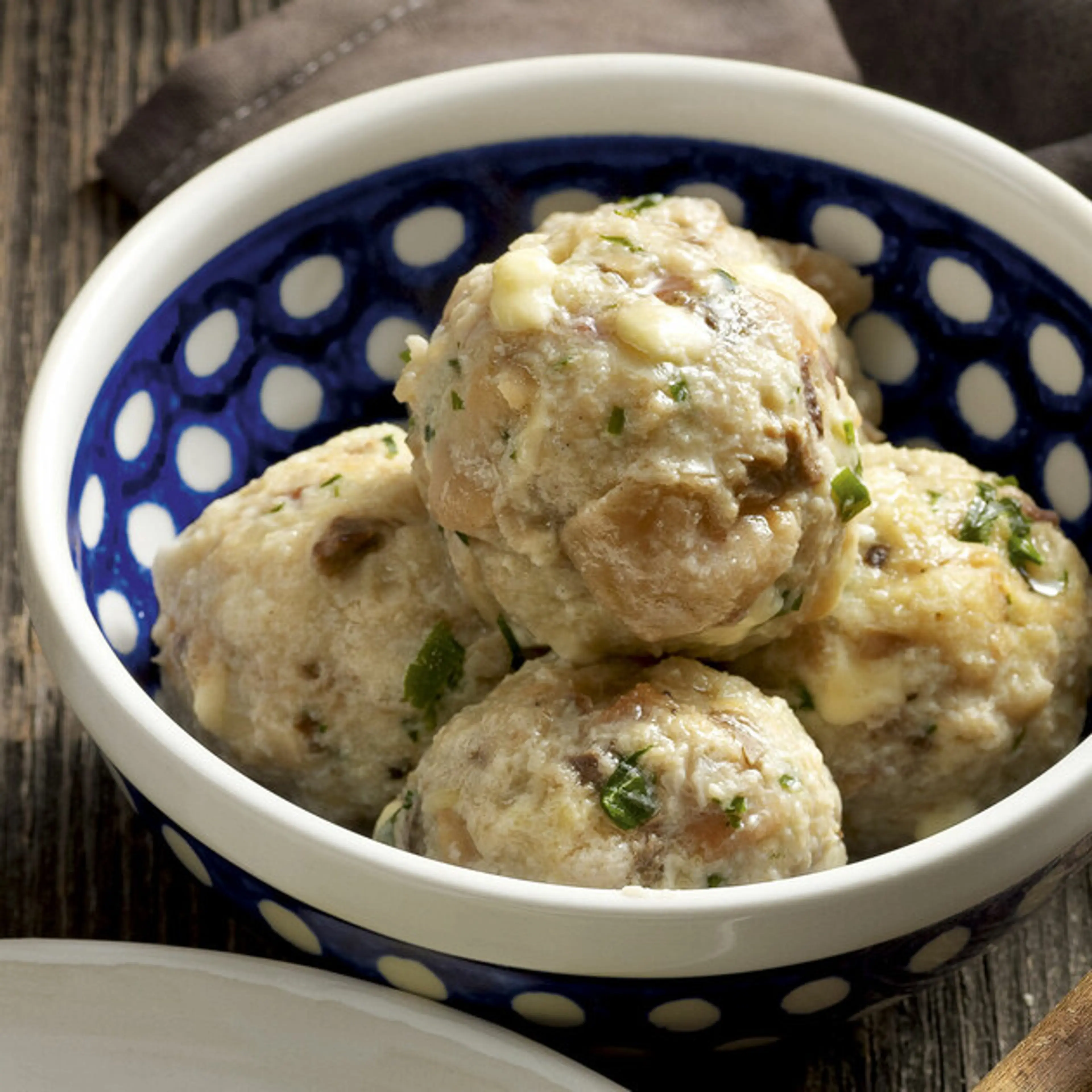 Pilz-Bergkäse-Knödel