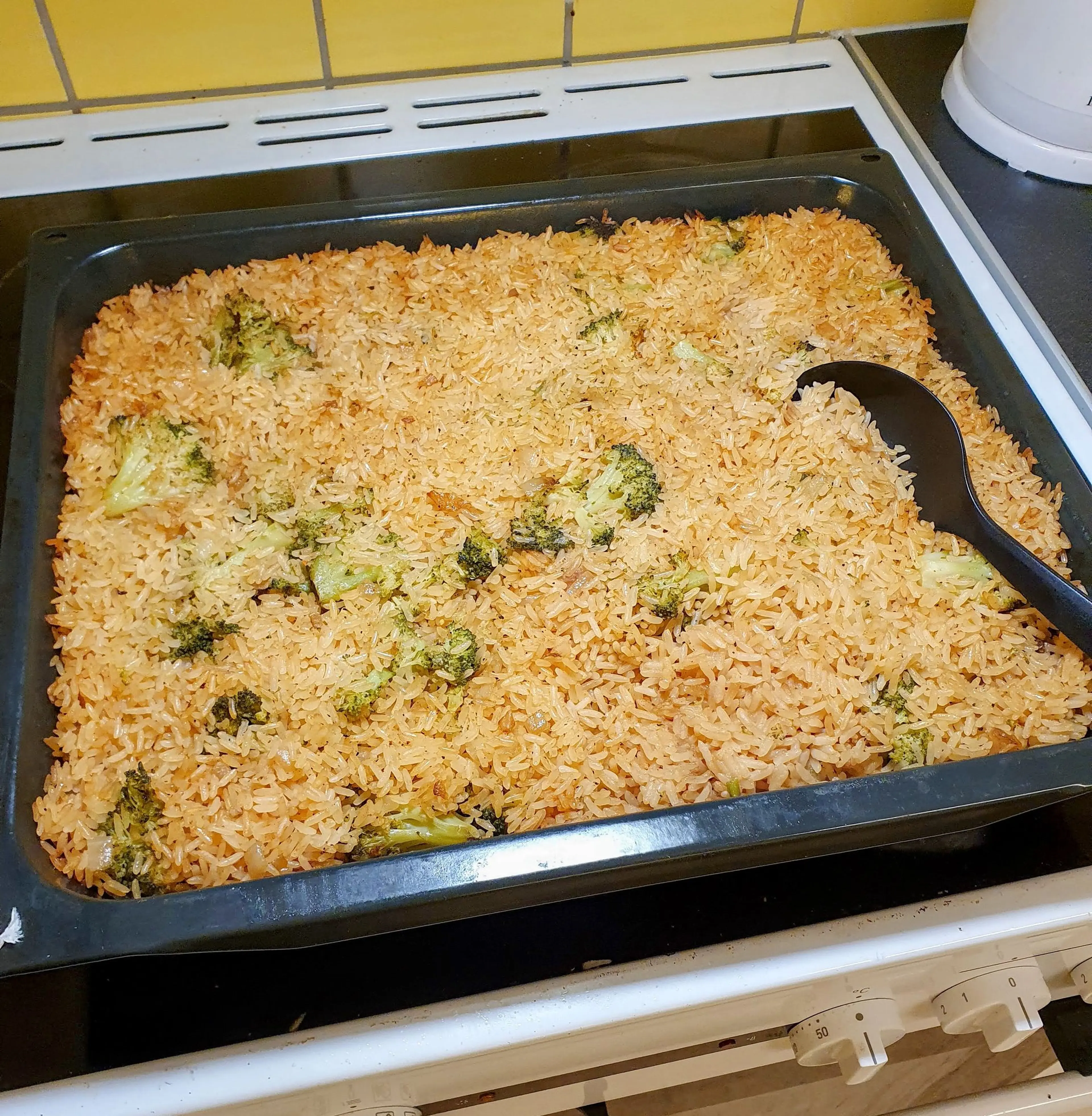 Fläskkotlett i ugn med ris