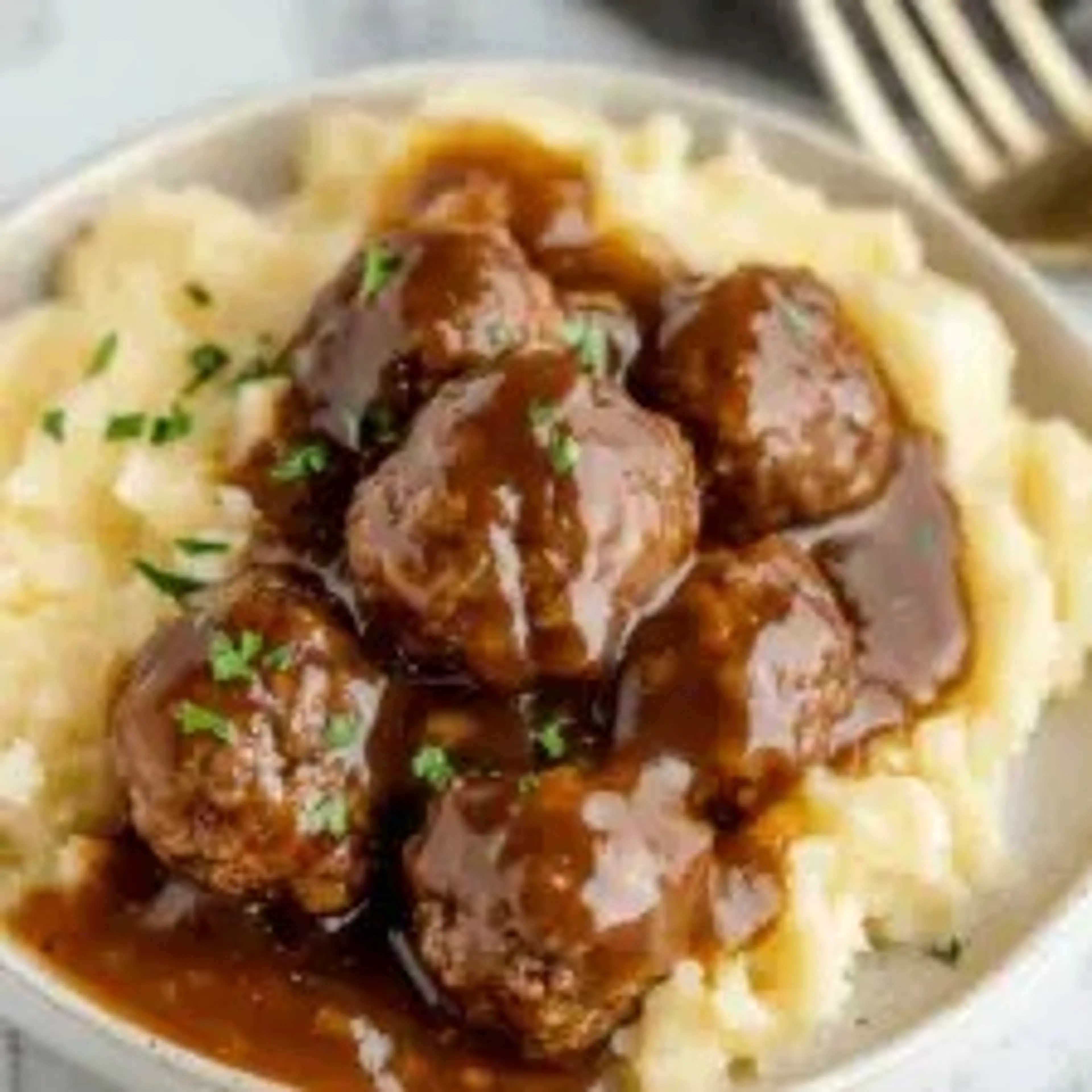 Tasty Slow Cooker Salisbury Steak Meatballs Recipe