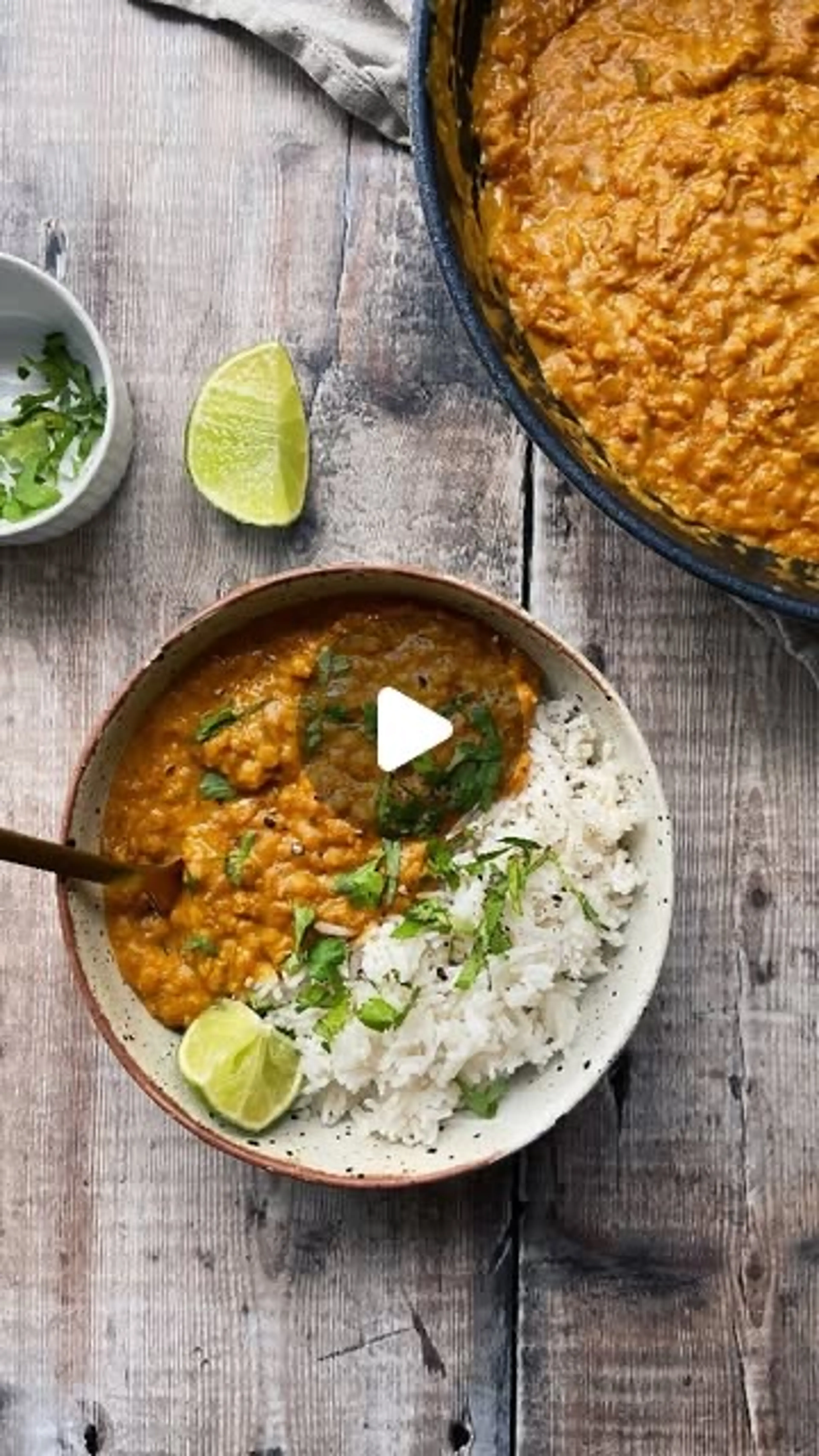 Creamy Coconut Lentils And Rice