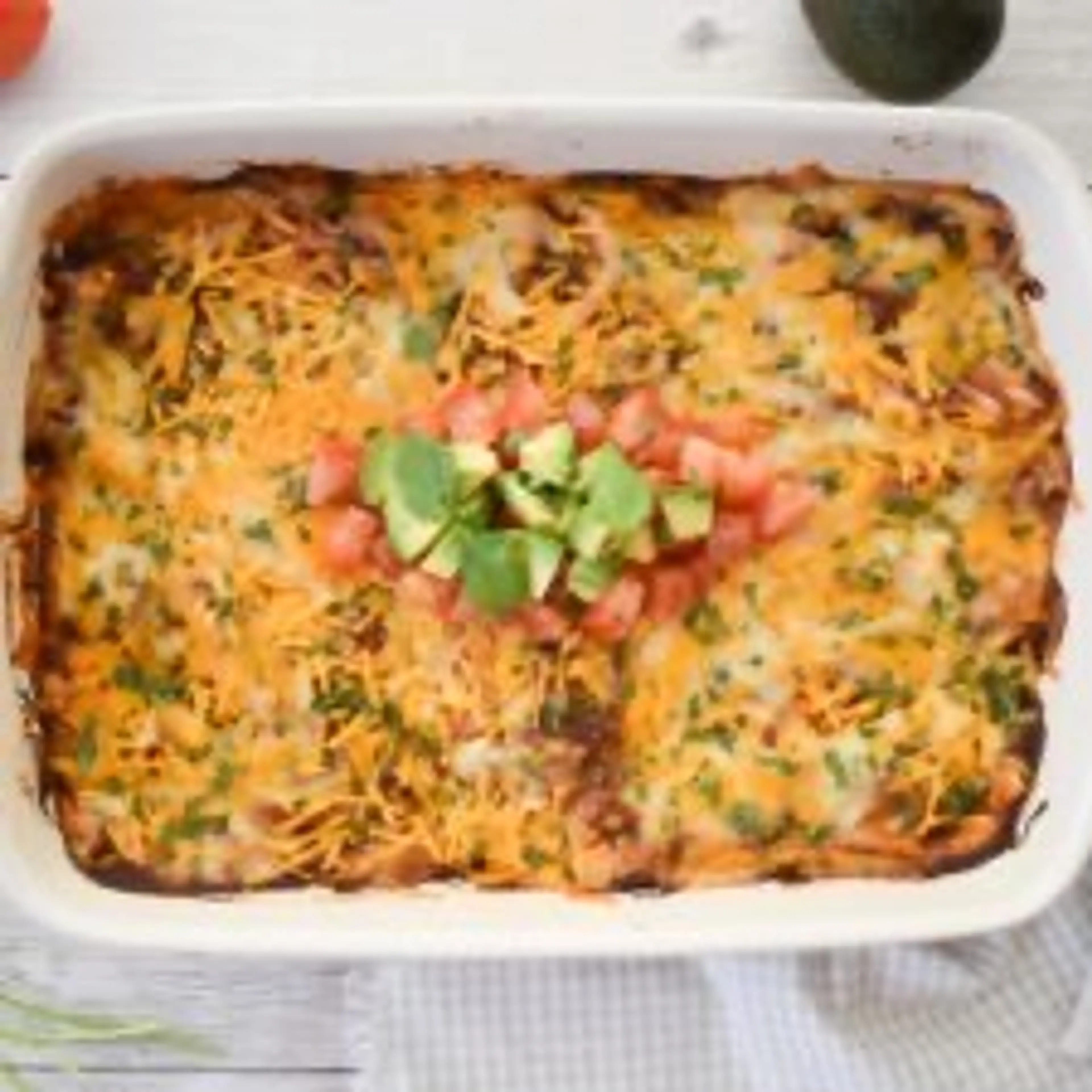 Low-FODMAP & Gluten-free Chicken Enchiladas