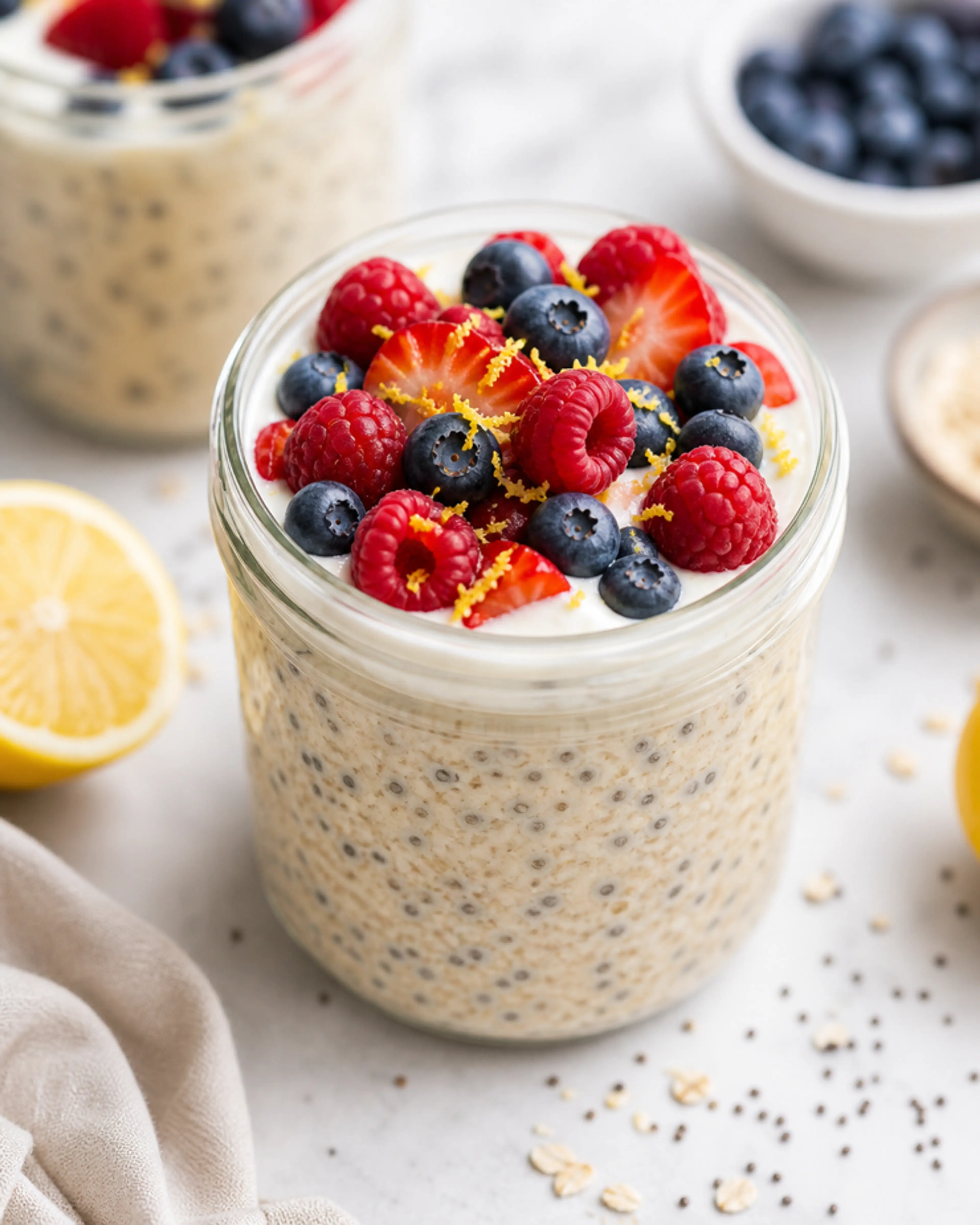 Lemon Berry Overnight Oats