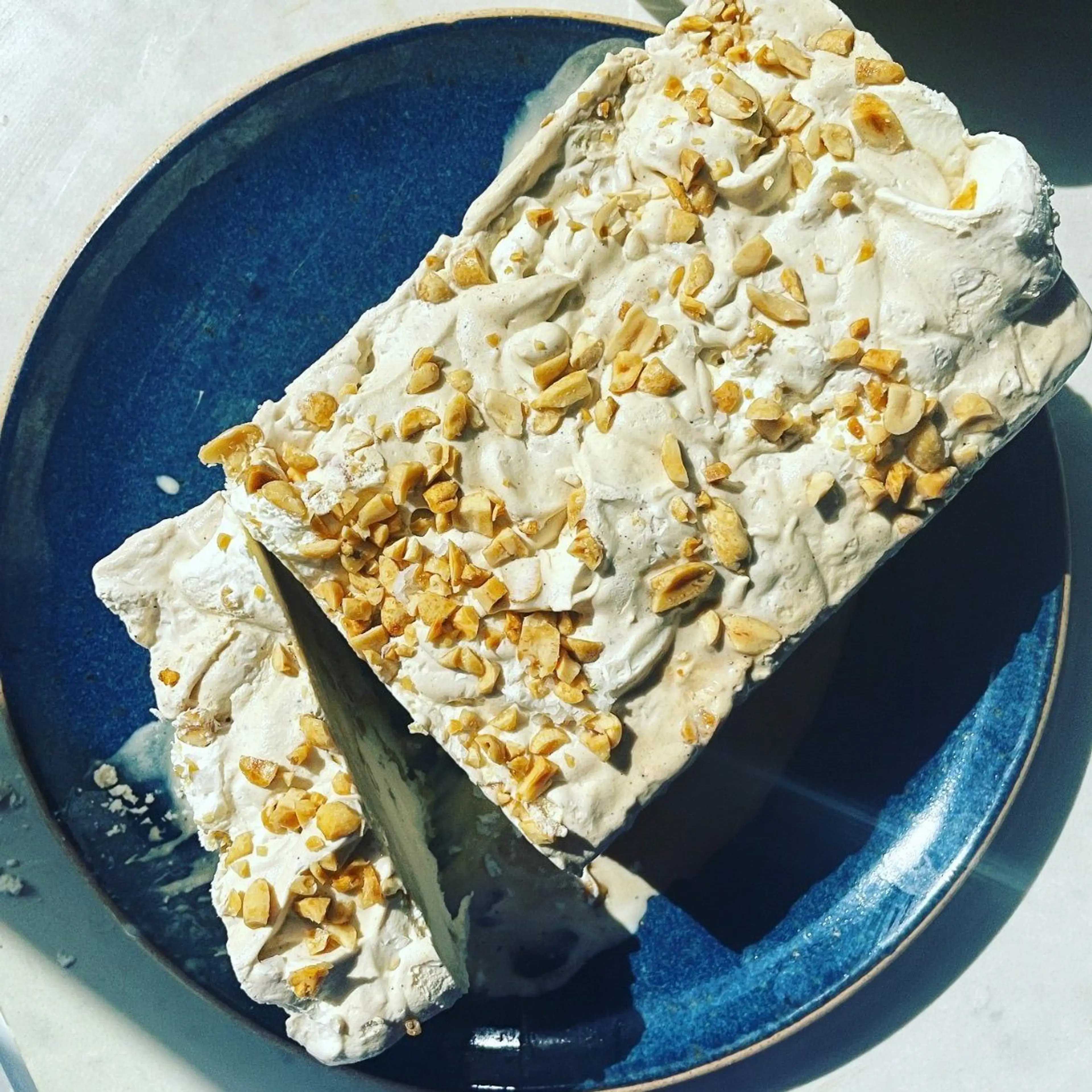 Salted Coffee and Peanut Slice Cream