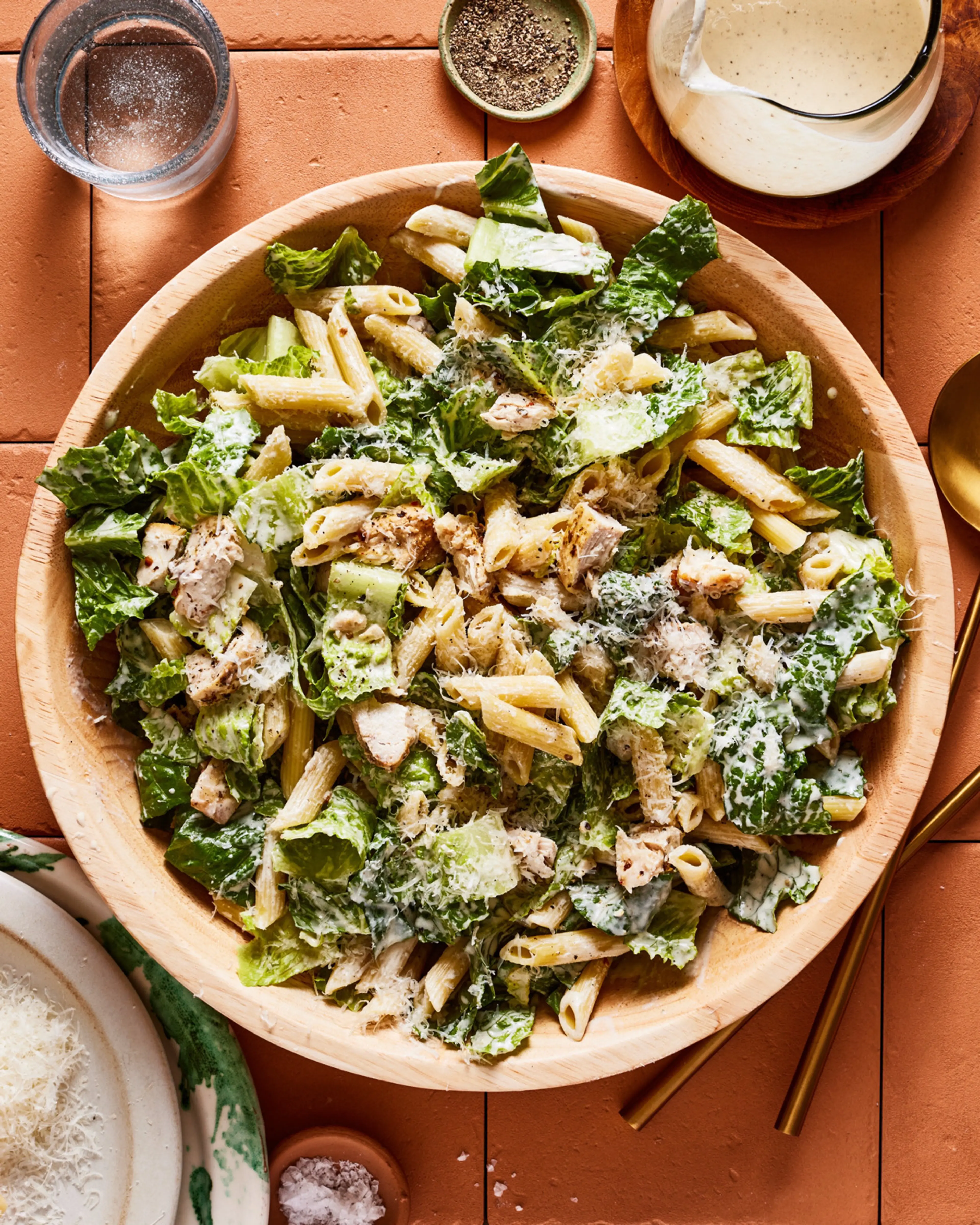 The Ultimate Chicken Caesar Pasta Salad