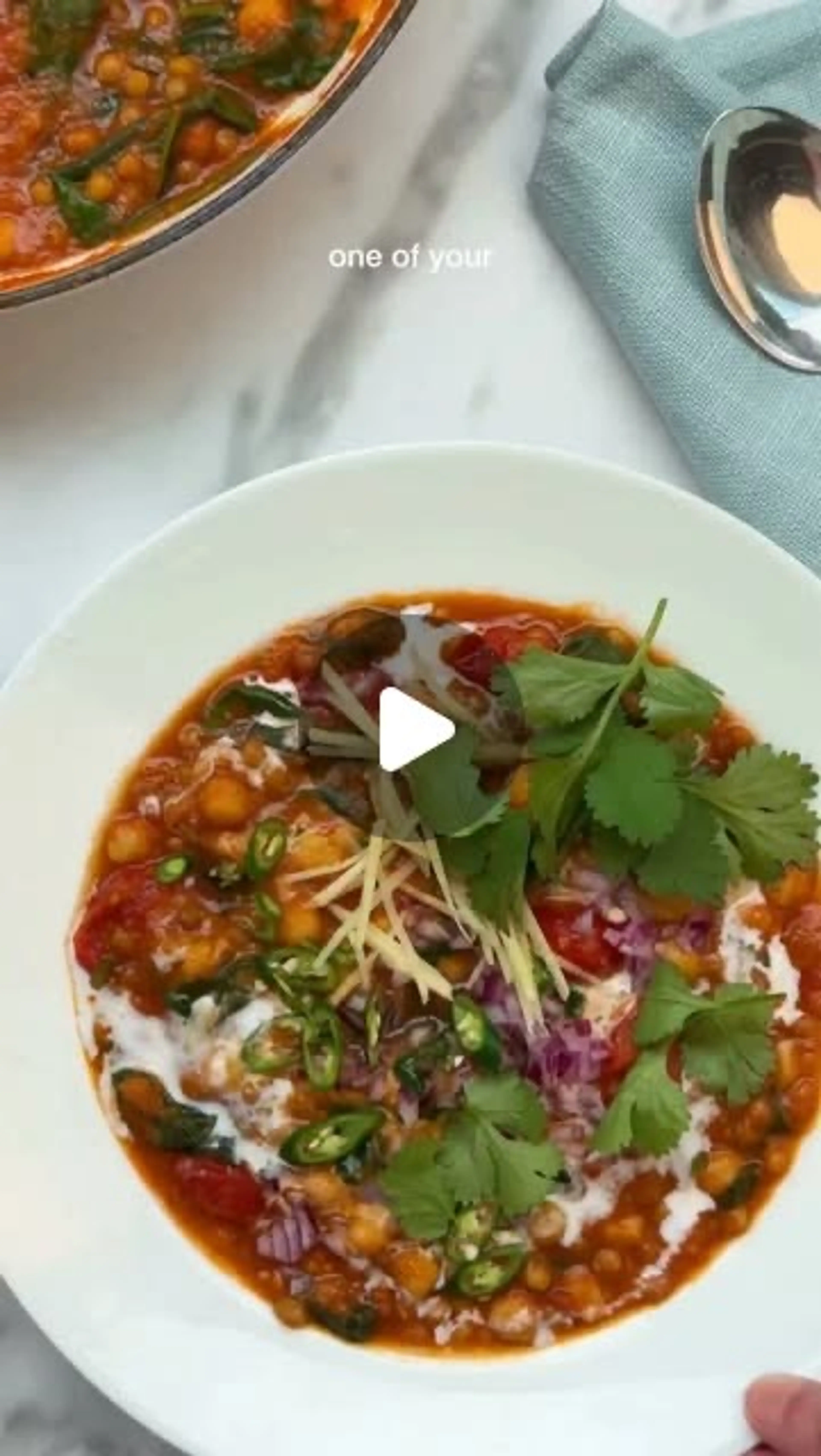 15-minute Tomato-Spinach Dal