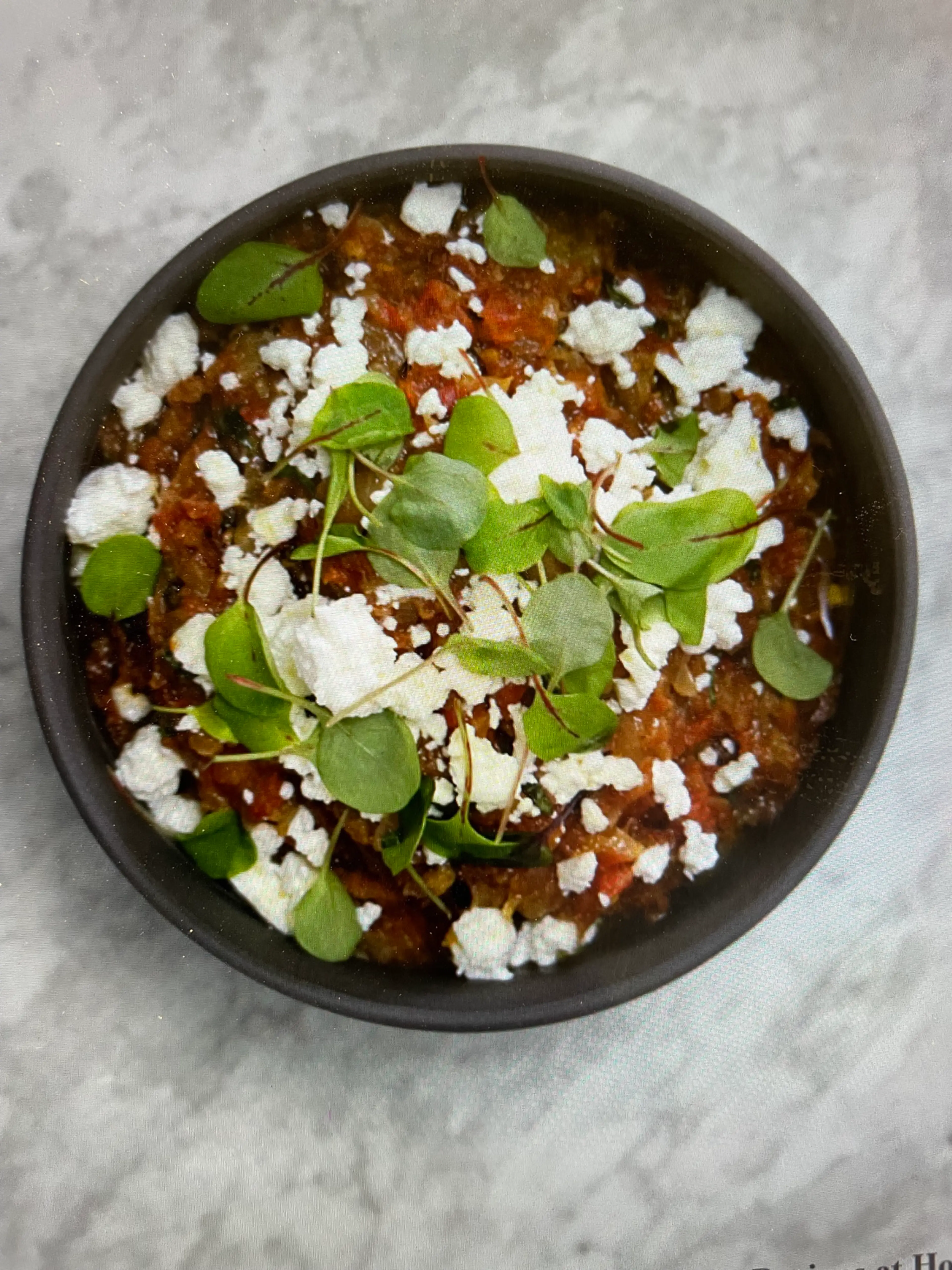 Roasted Eggplant With Basil and Feta
