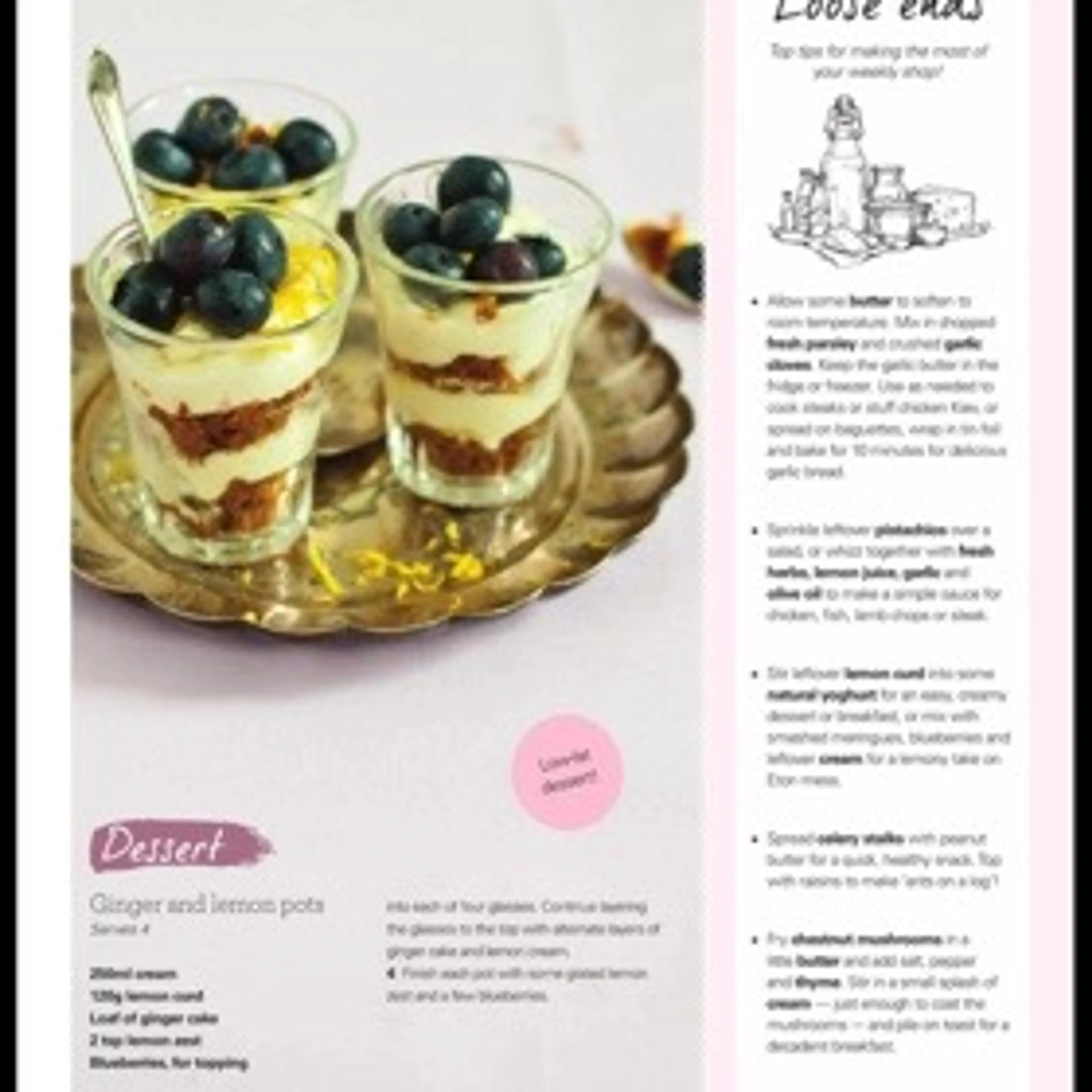 Ginger and lemon pots