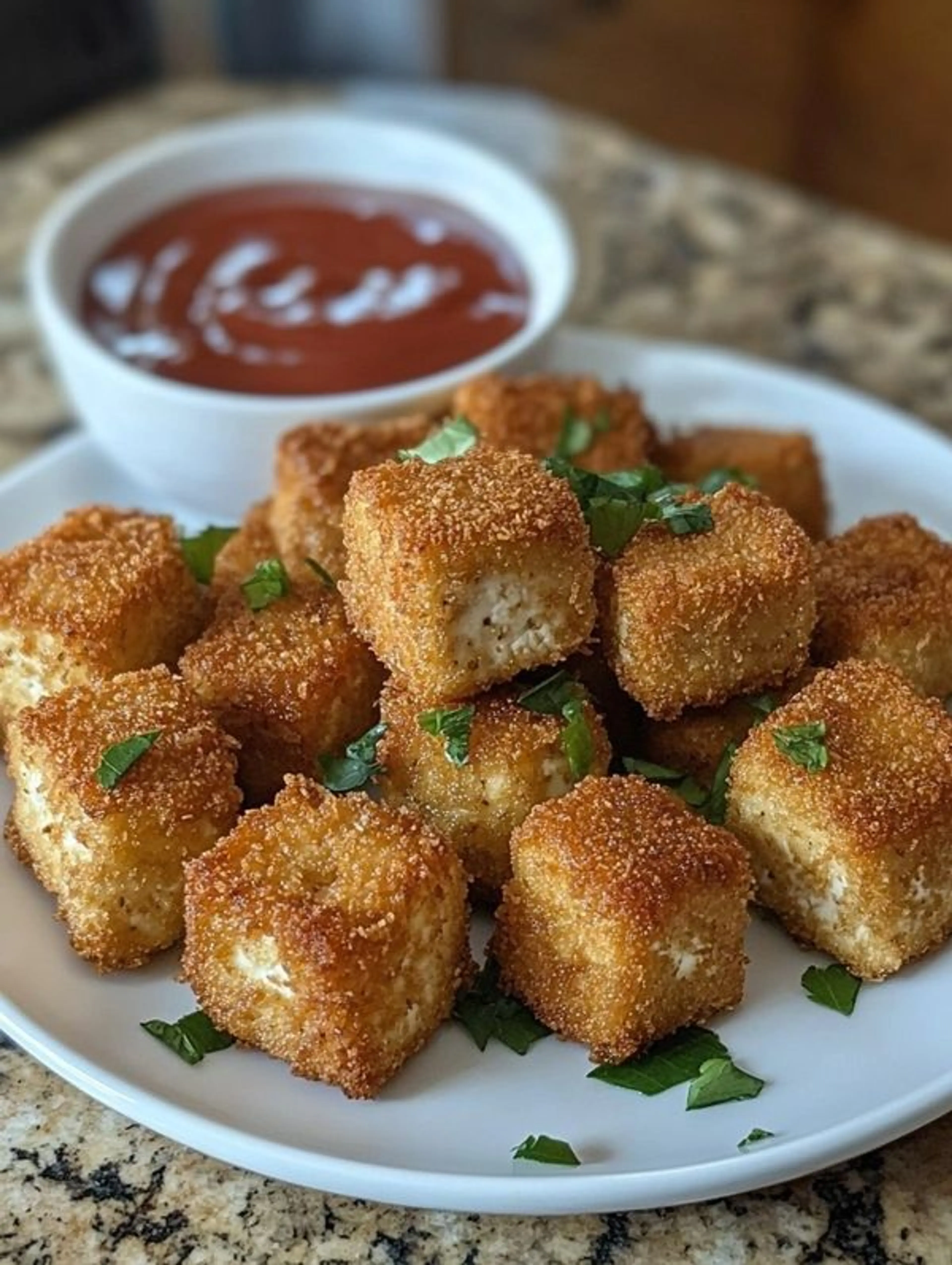 Crispy Baked Tofu Nuggets