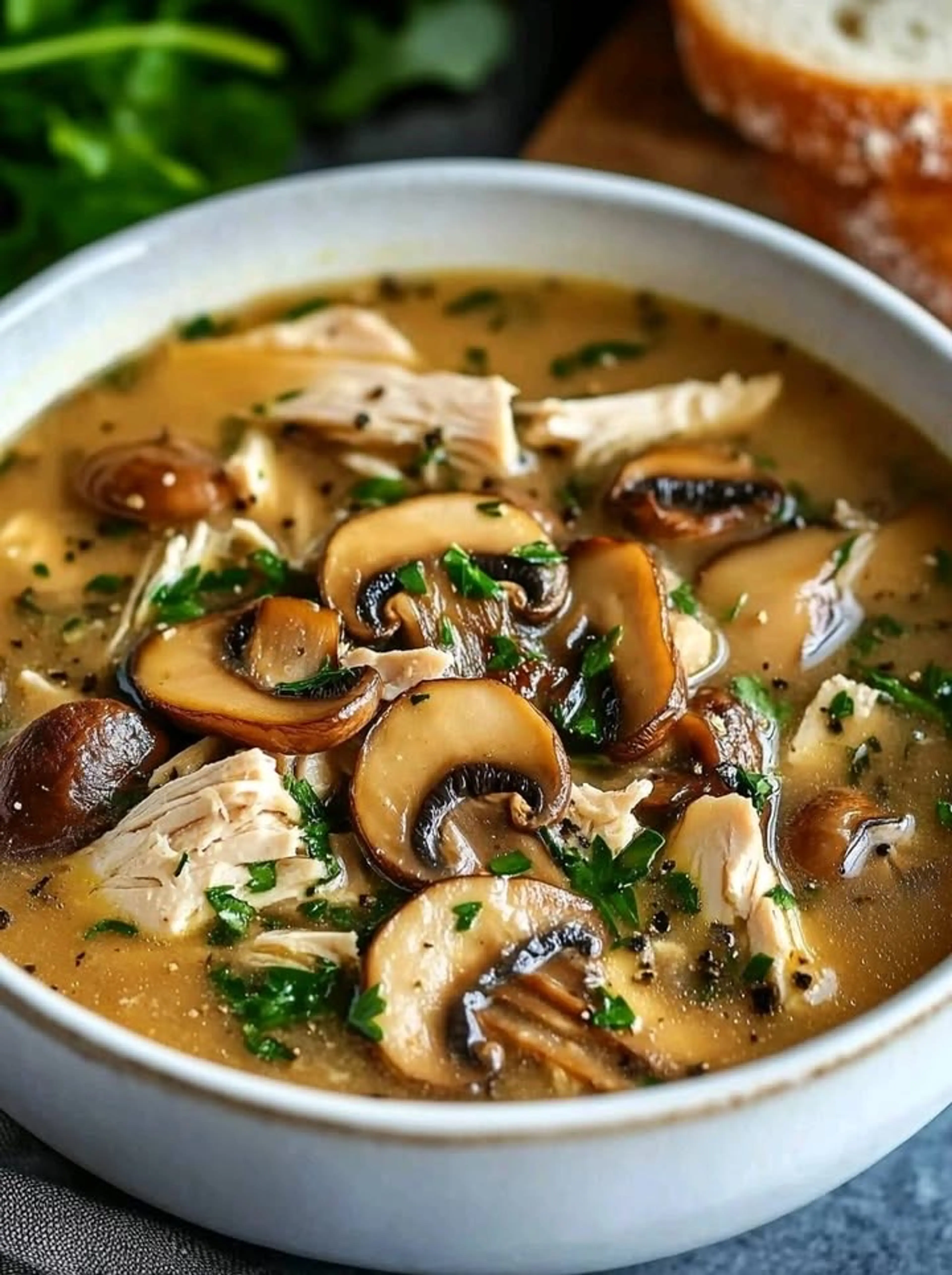 Rotisserie Chicken Mushroom Soup