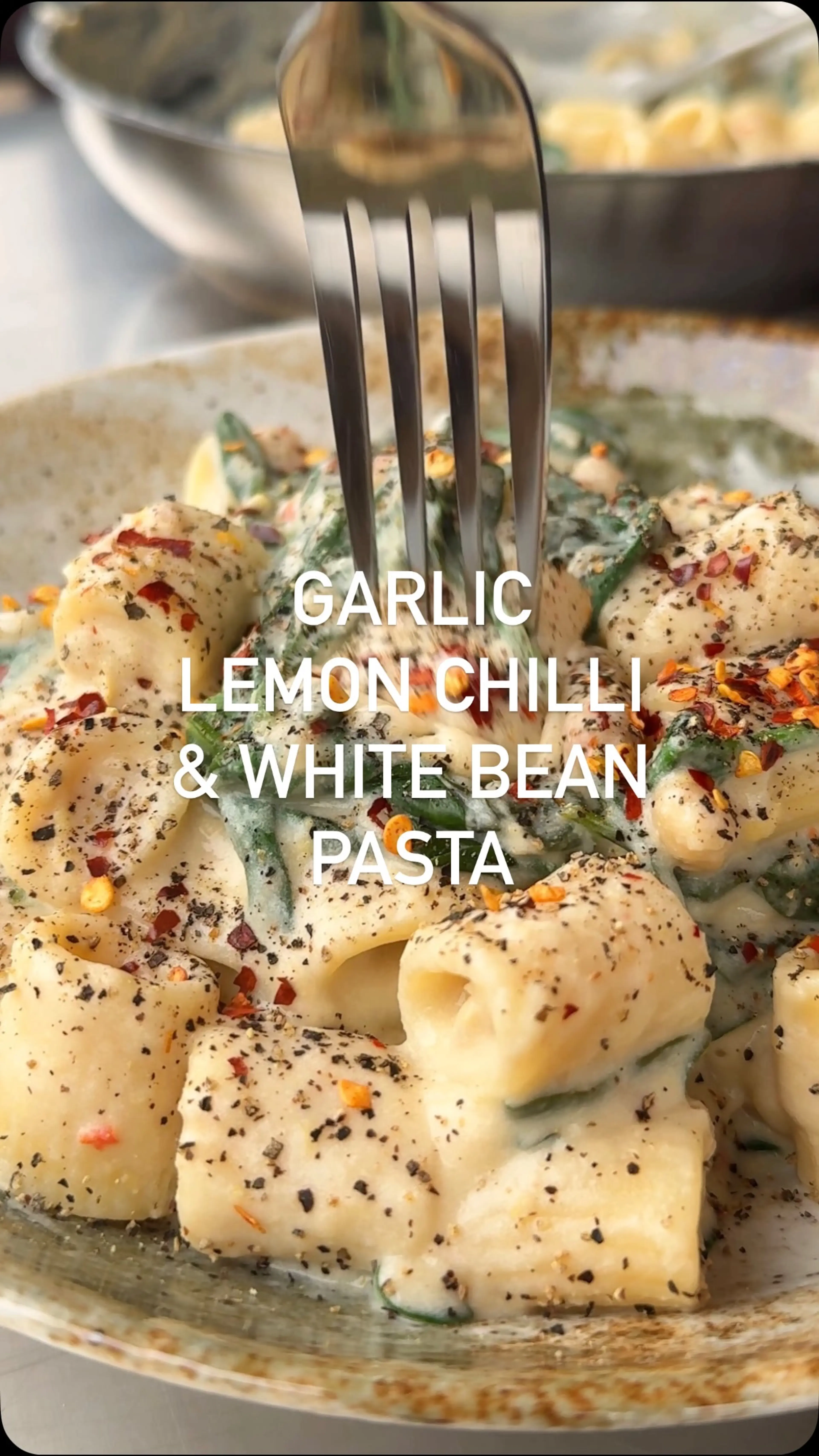 Garlic Lemon Chilli & White Bean Pasta
