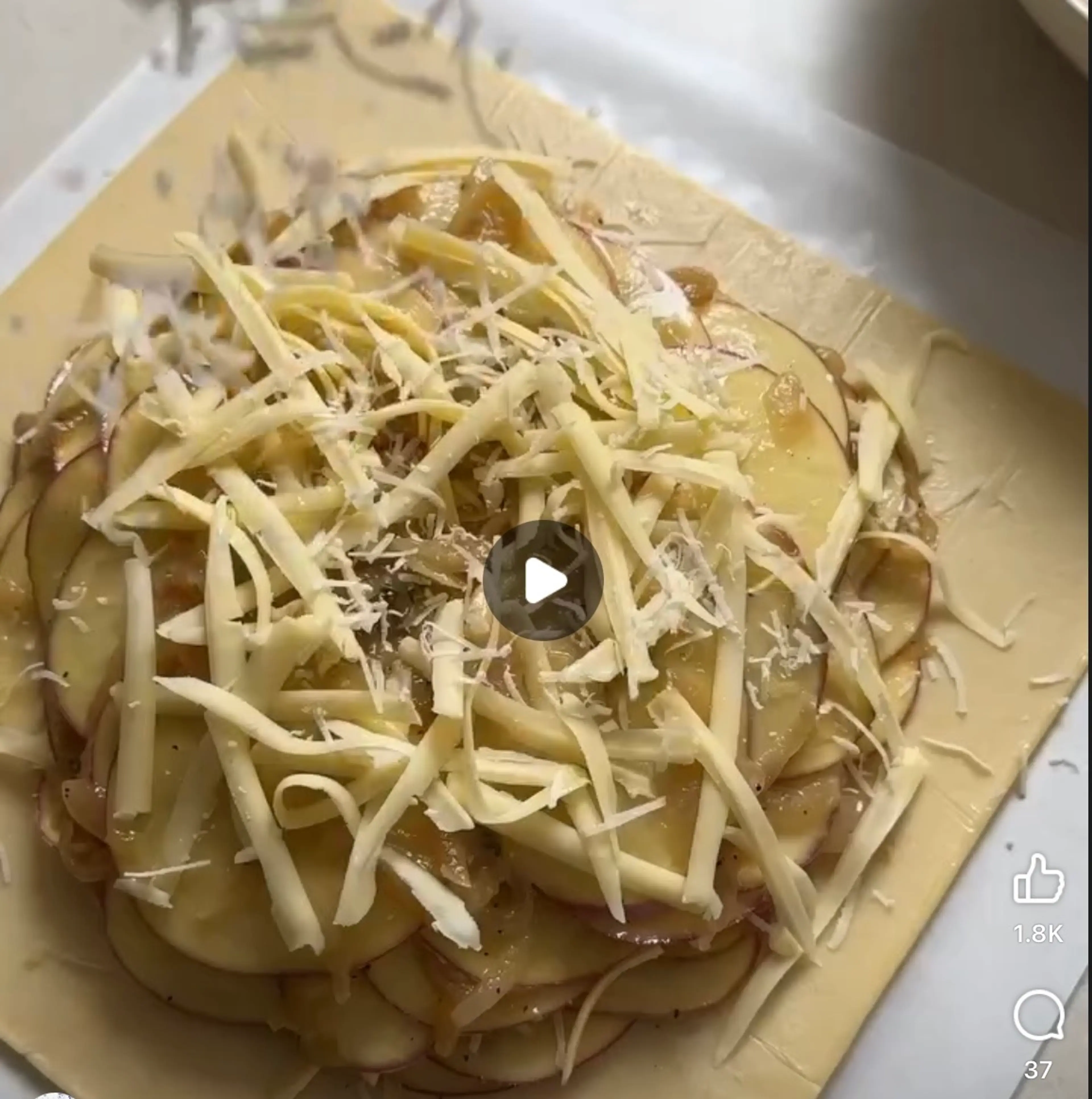Potato, Onion And Herb Galette