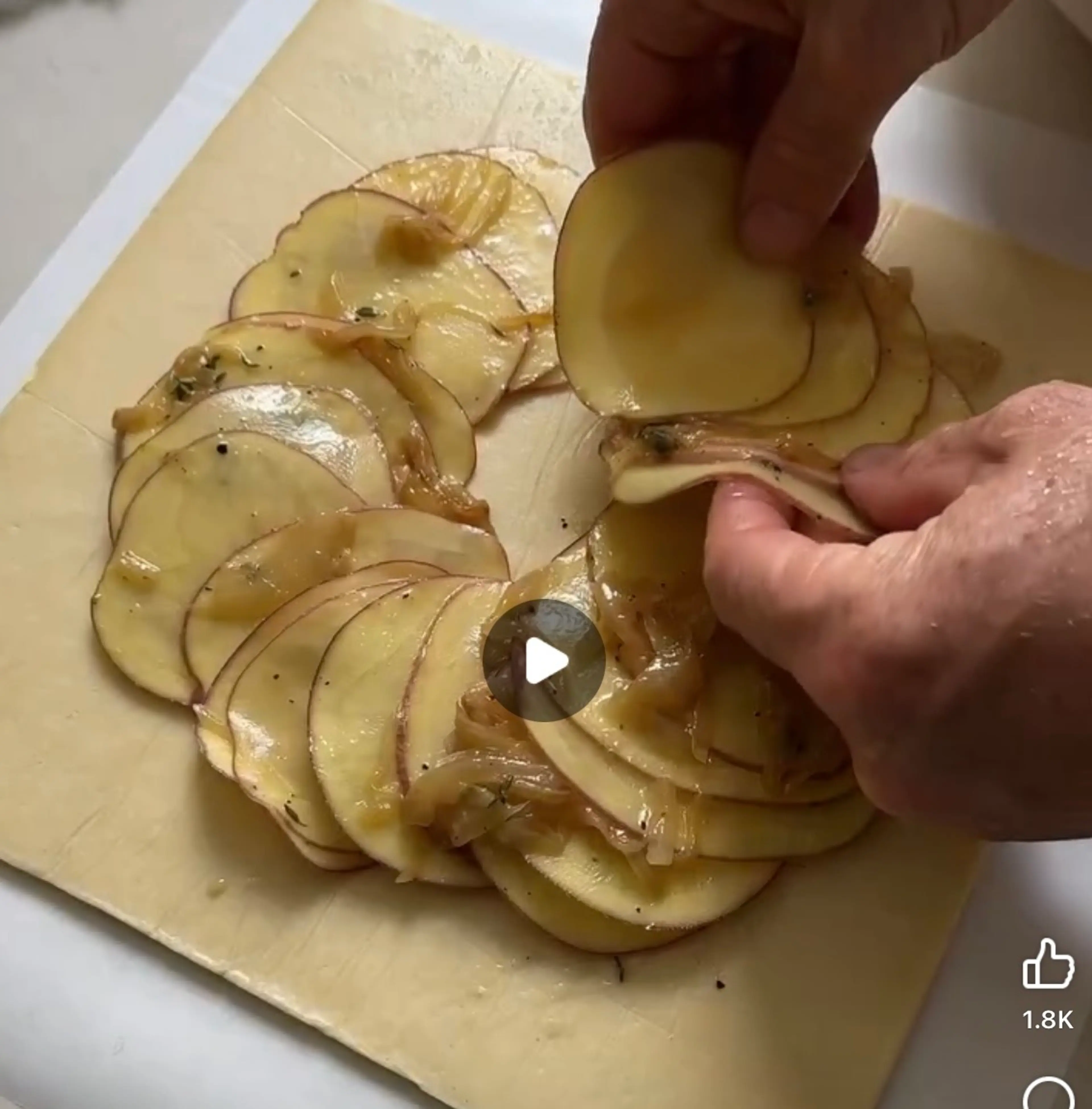 Potato, Onion And Herb Galette