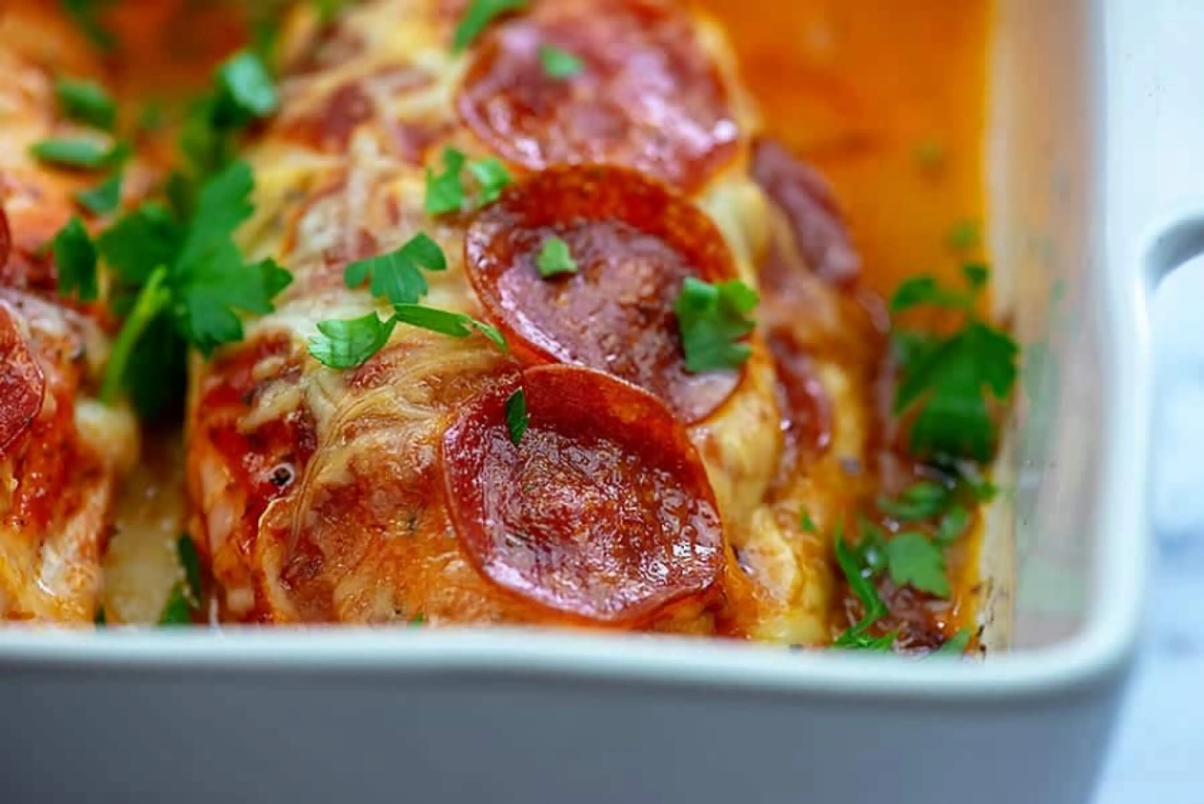 Pizza Stuffed Chicken