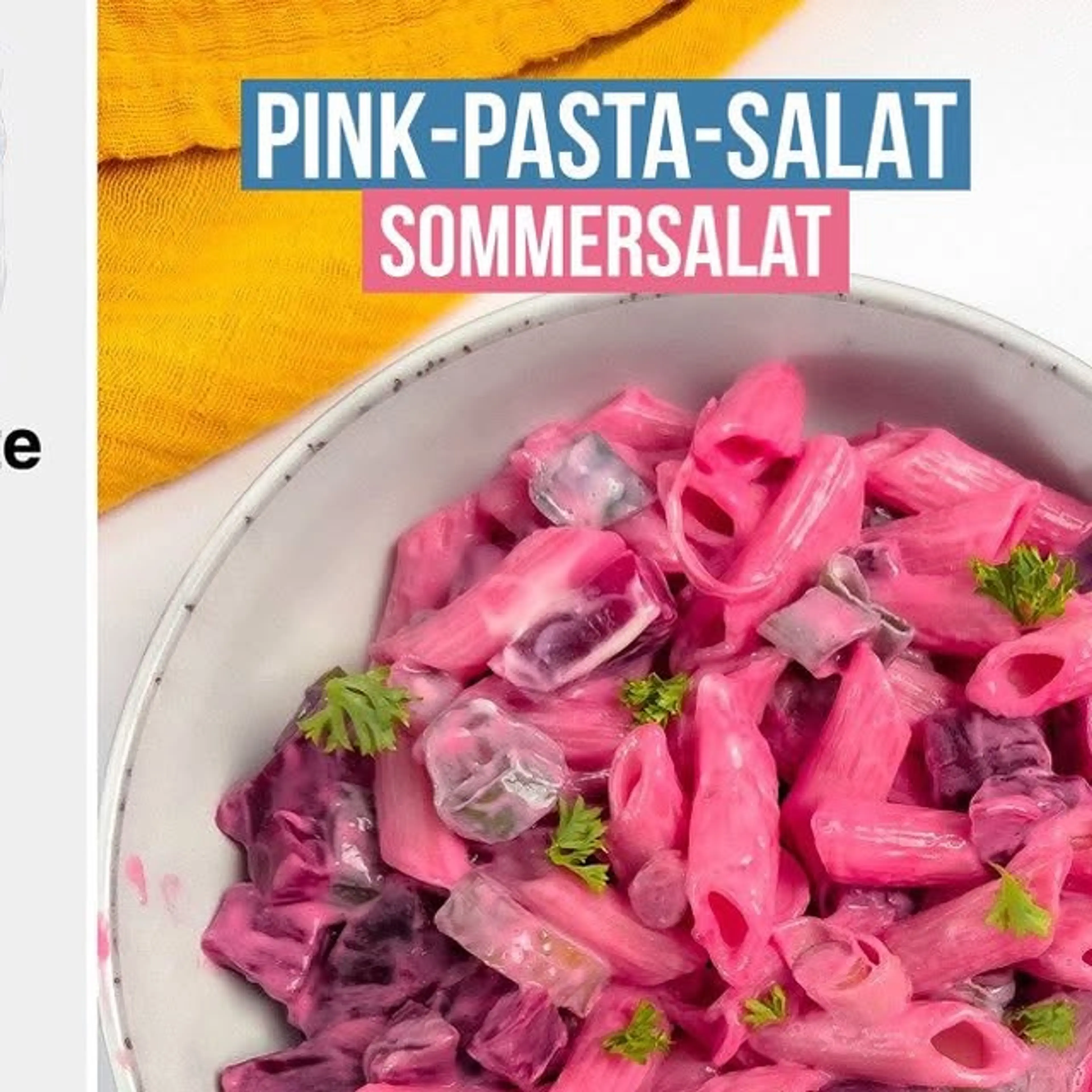 Pink Pasta-salat