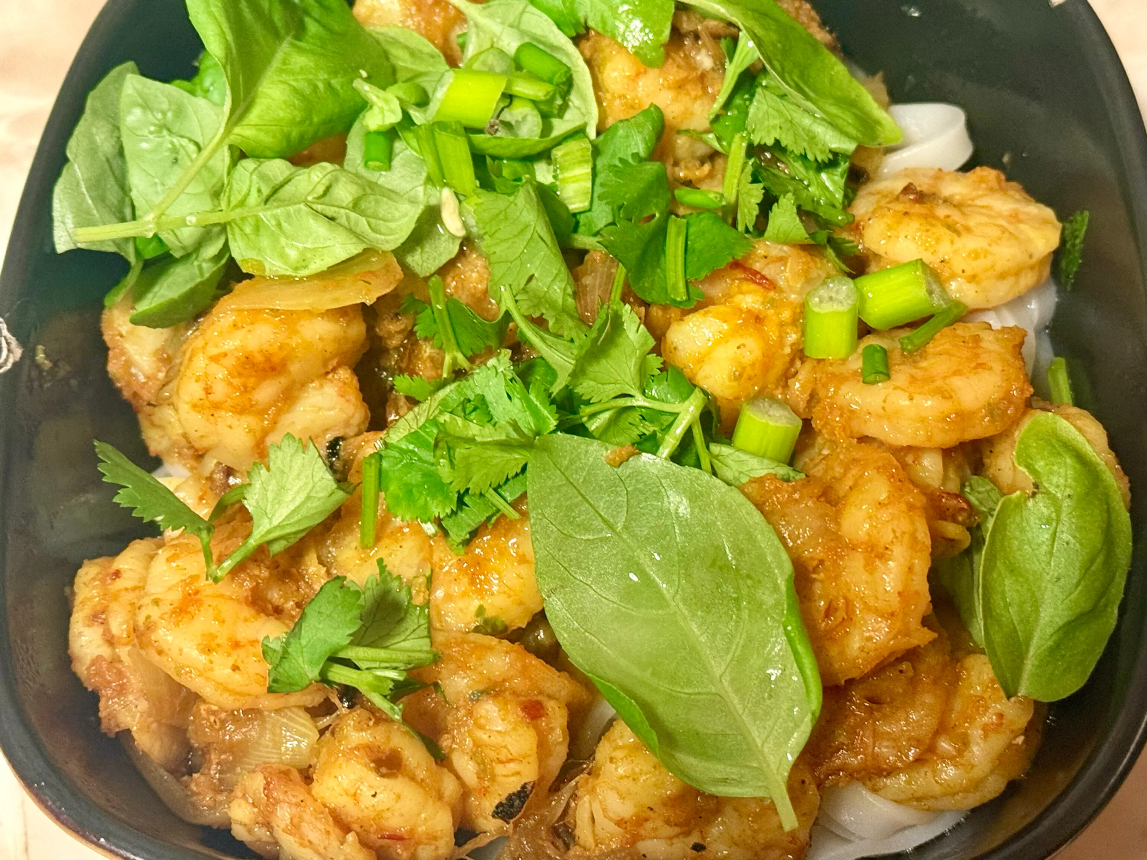 Chili Lime Shrimp and Noodle Bowl