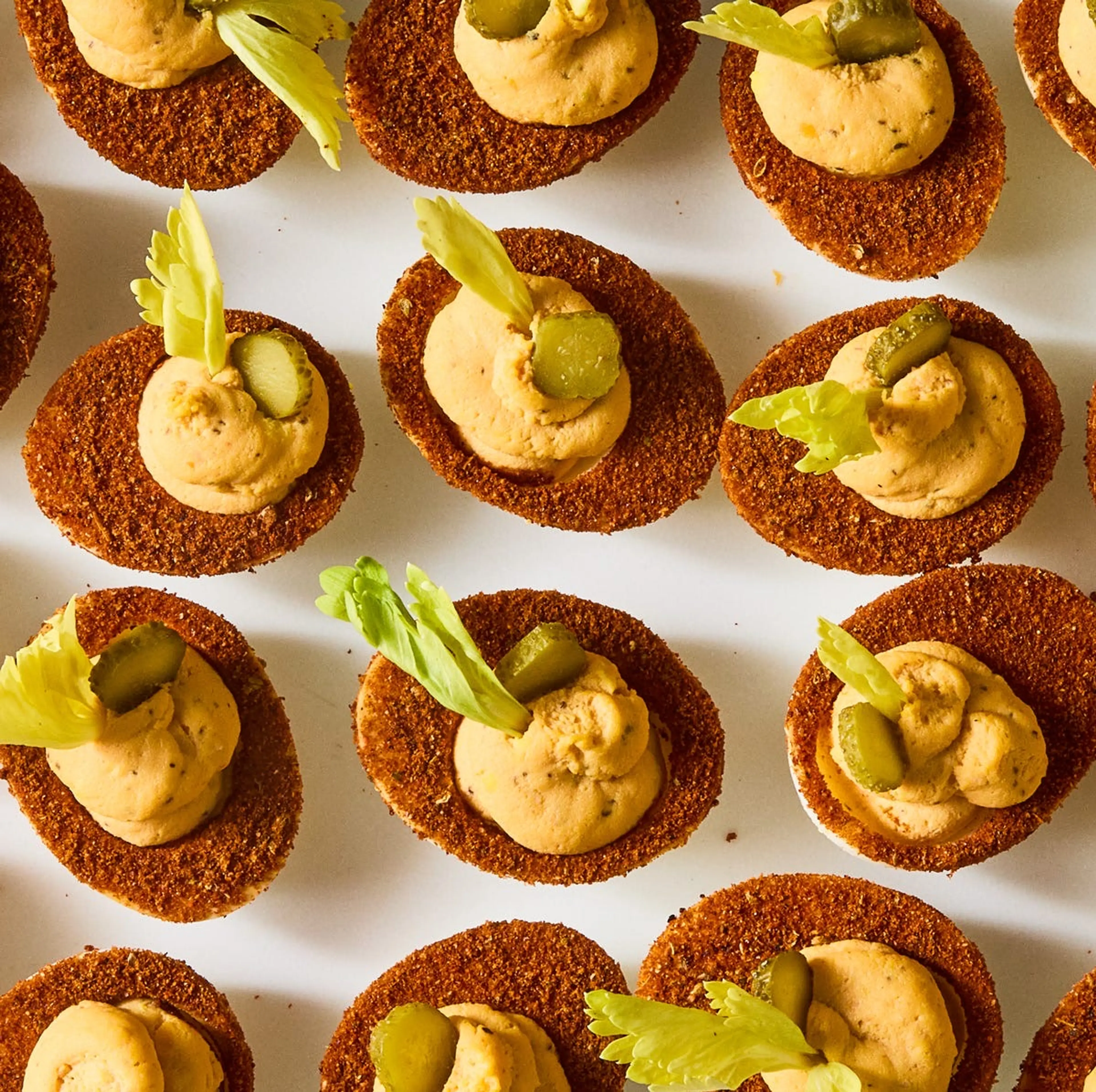 Bloody Mary Deviled Eggs