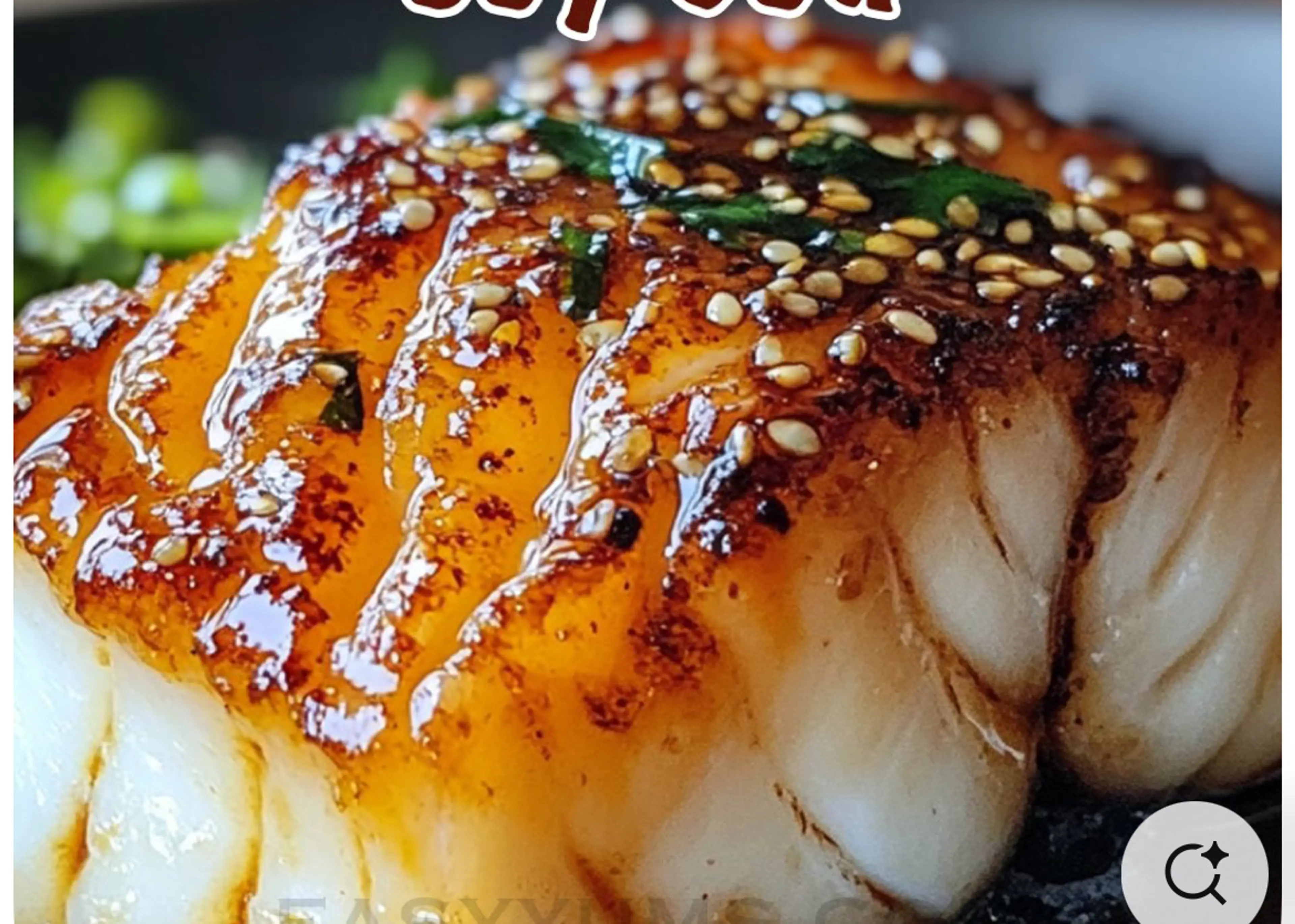 Baked Sesame Cod W/ Toasted Bread Crumbs