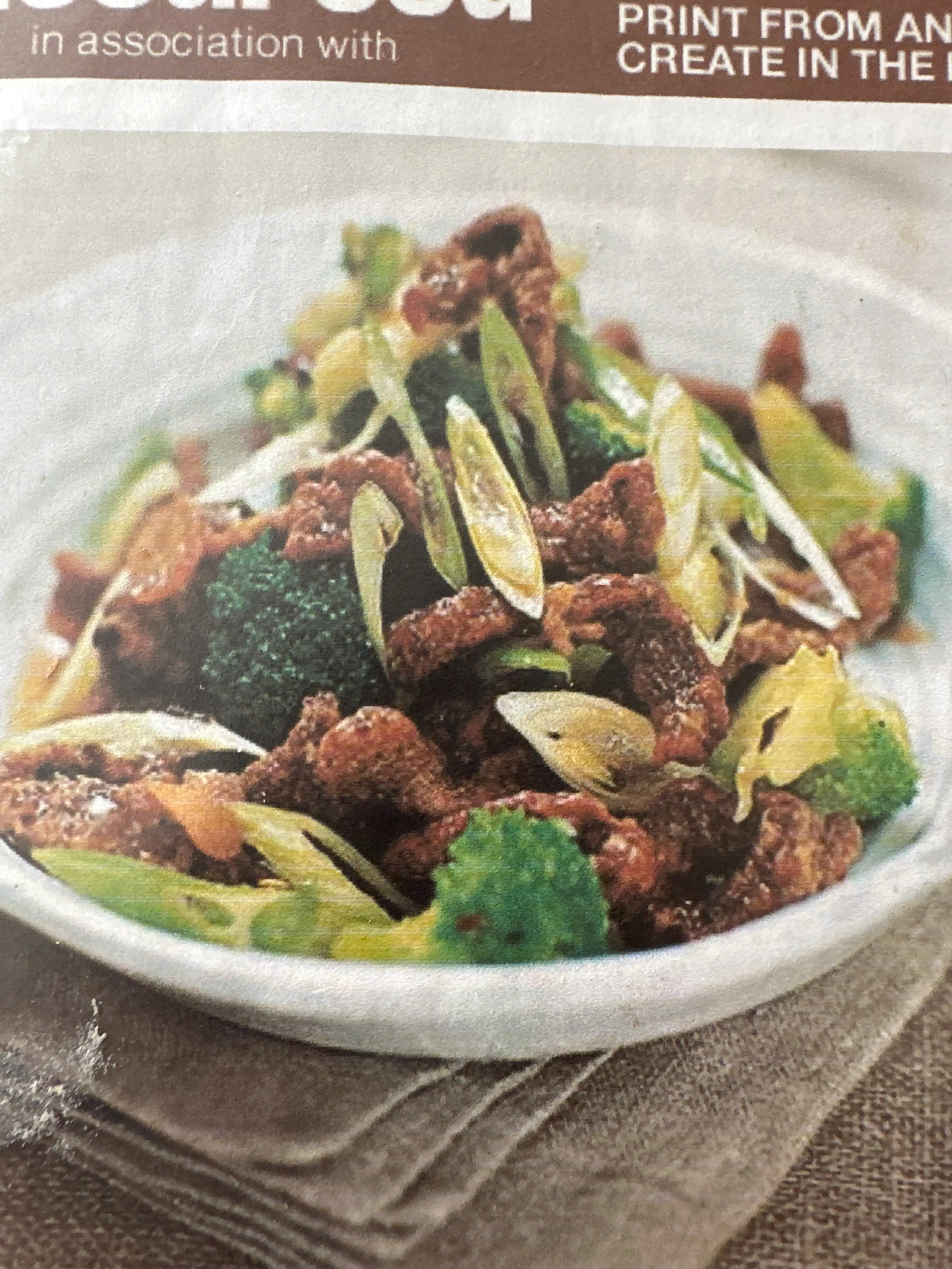Crispy chilli beef with broccoli