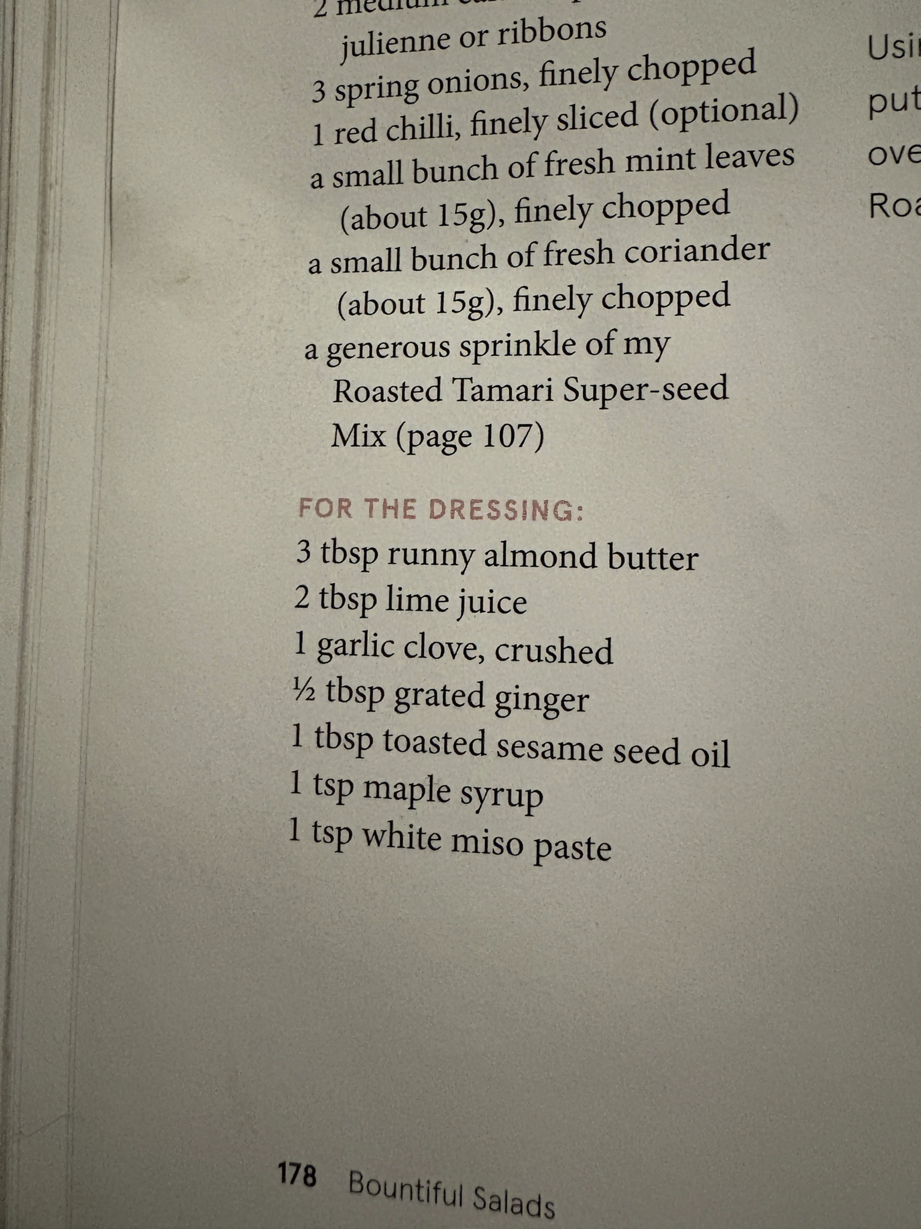 Almond Asian Dressing