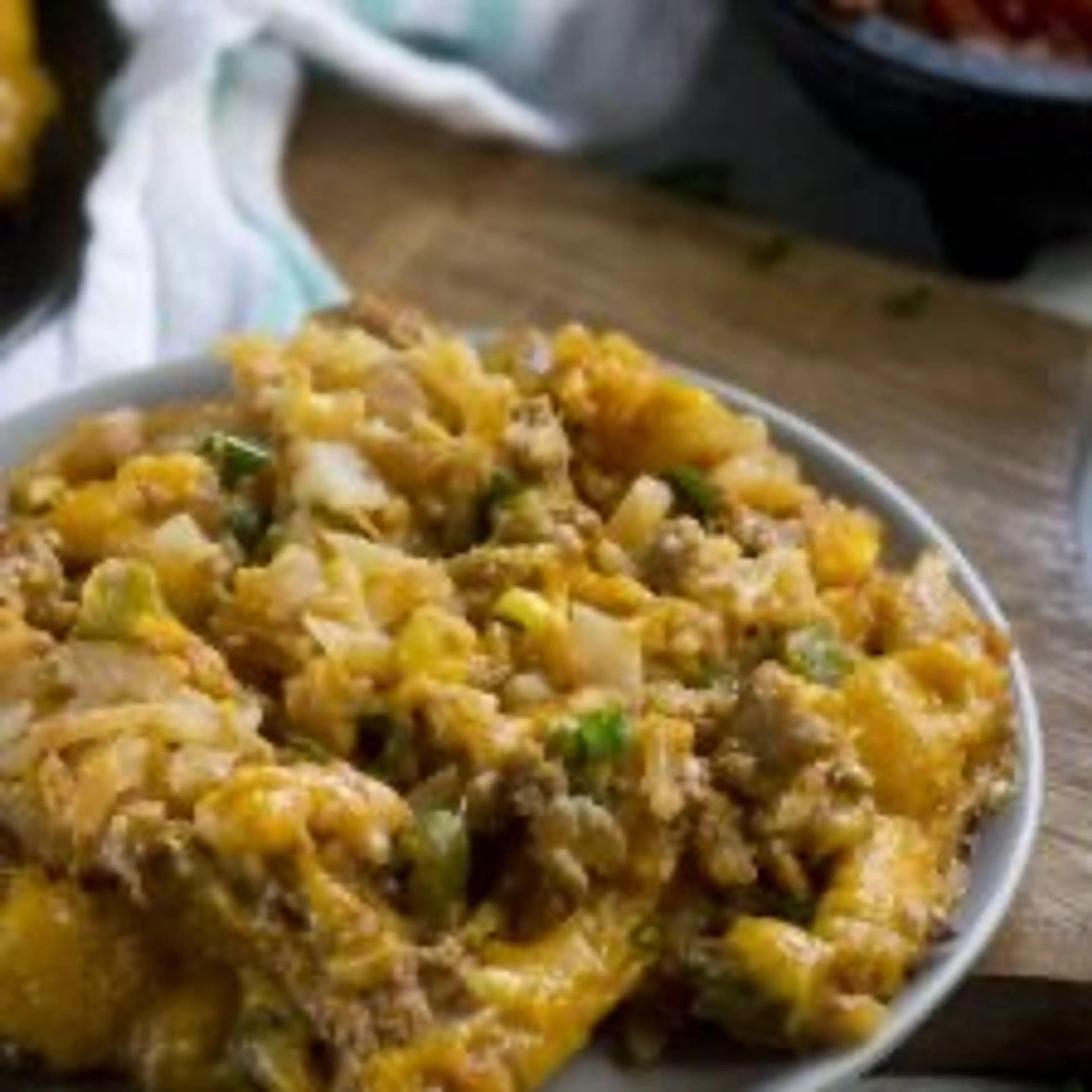 Slow Cooker Mexican Hashbrown Casserole