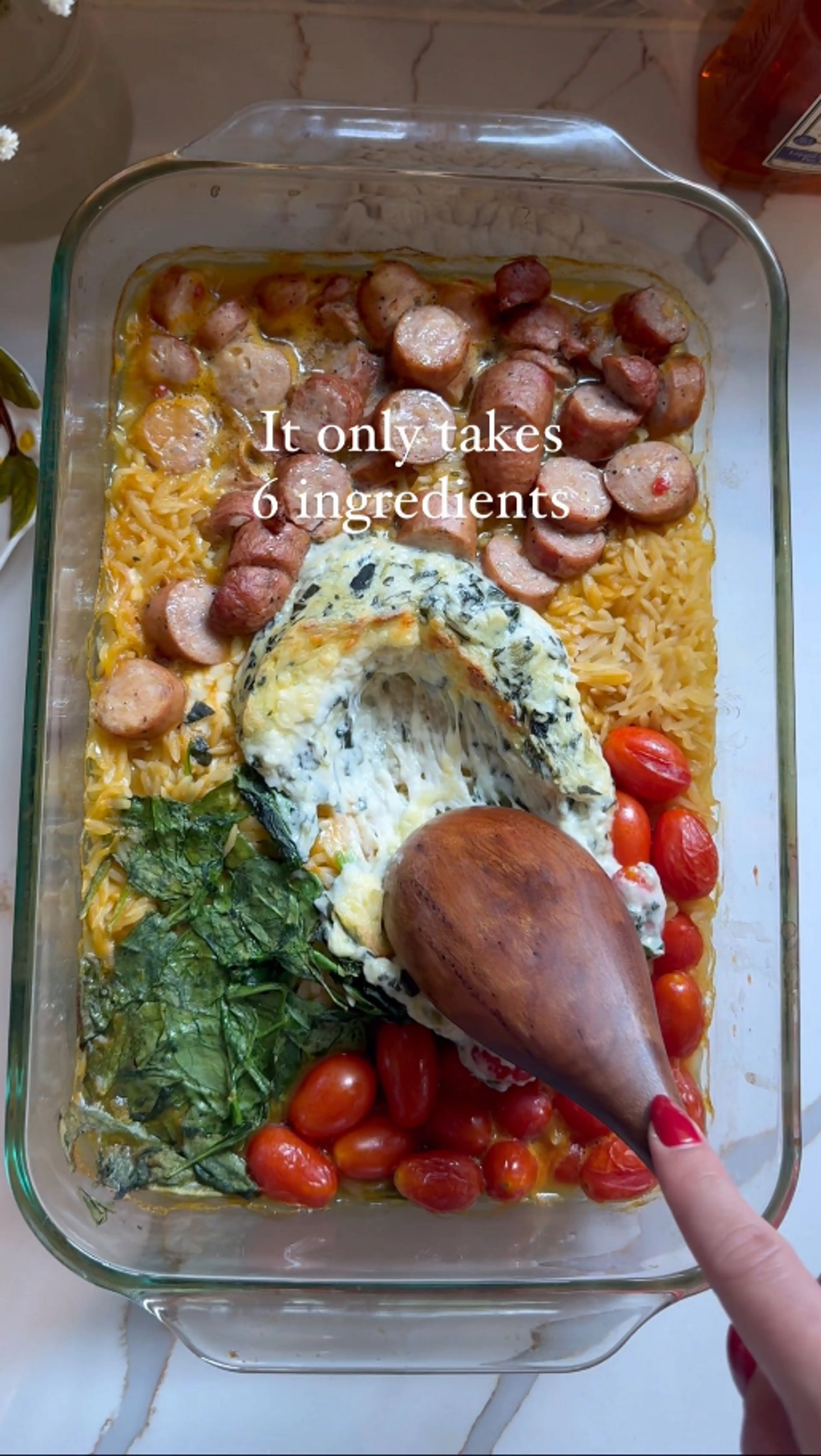 Spinach and Artichoke Orzo Dinner