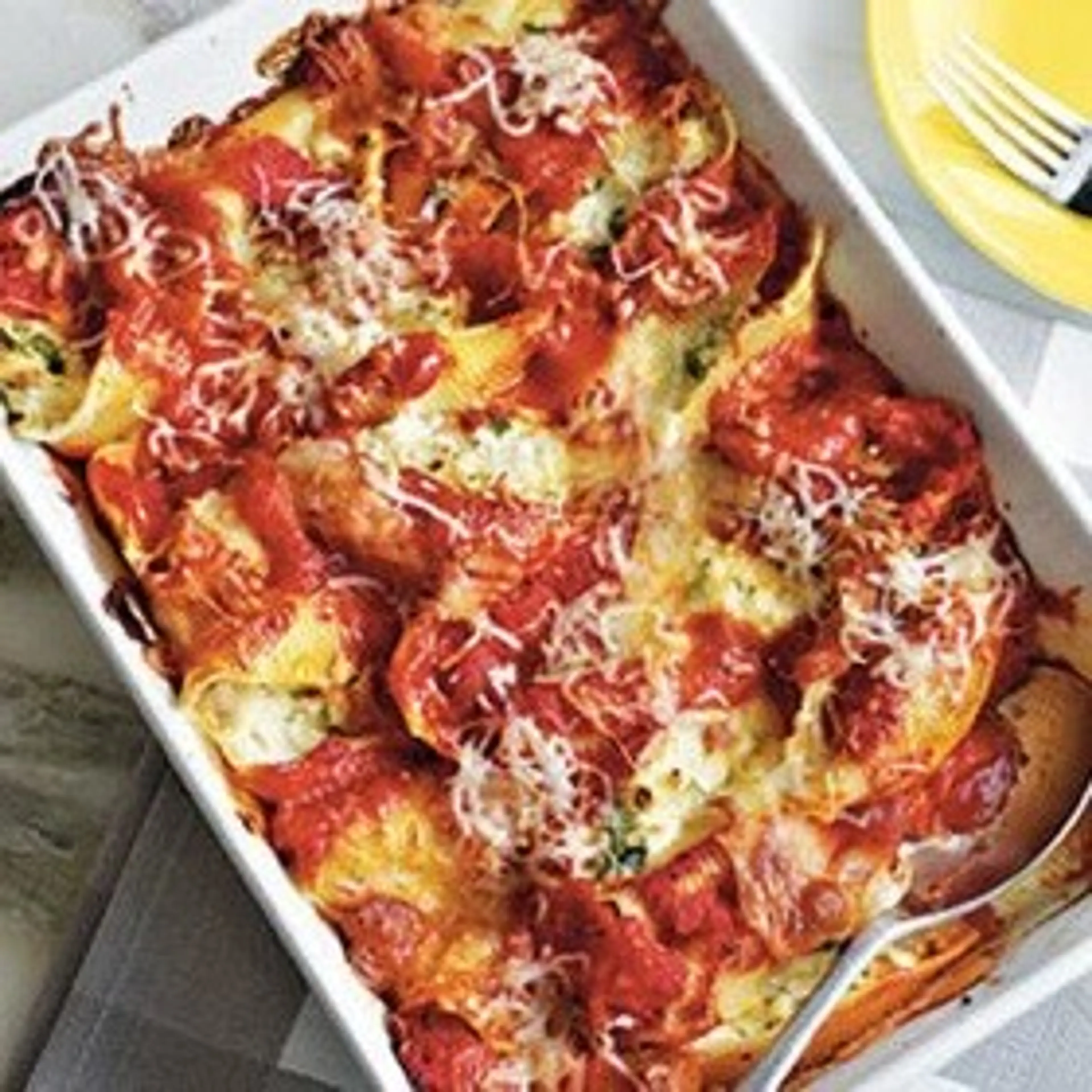 Cheesy Stuffed Shells with My Secret Tomato Sauce