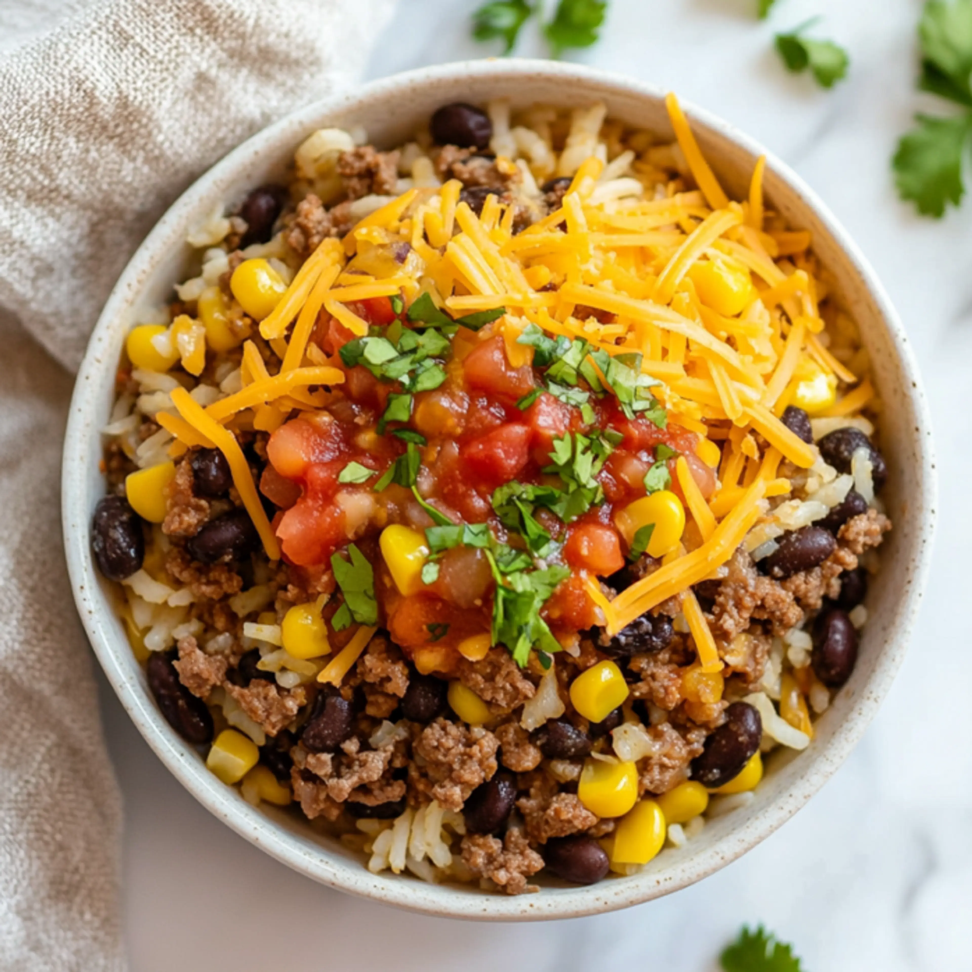 Ground Beef Burrito Bowl