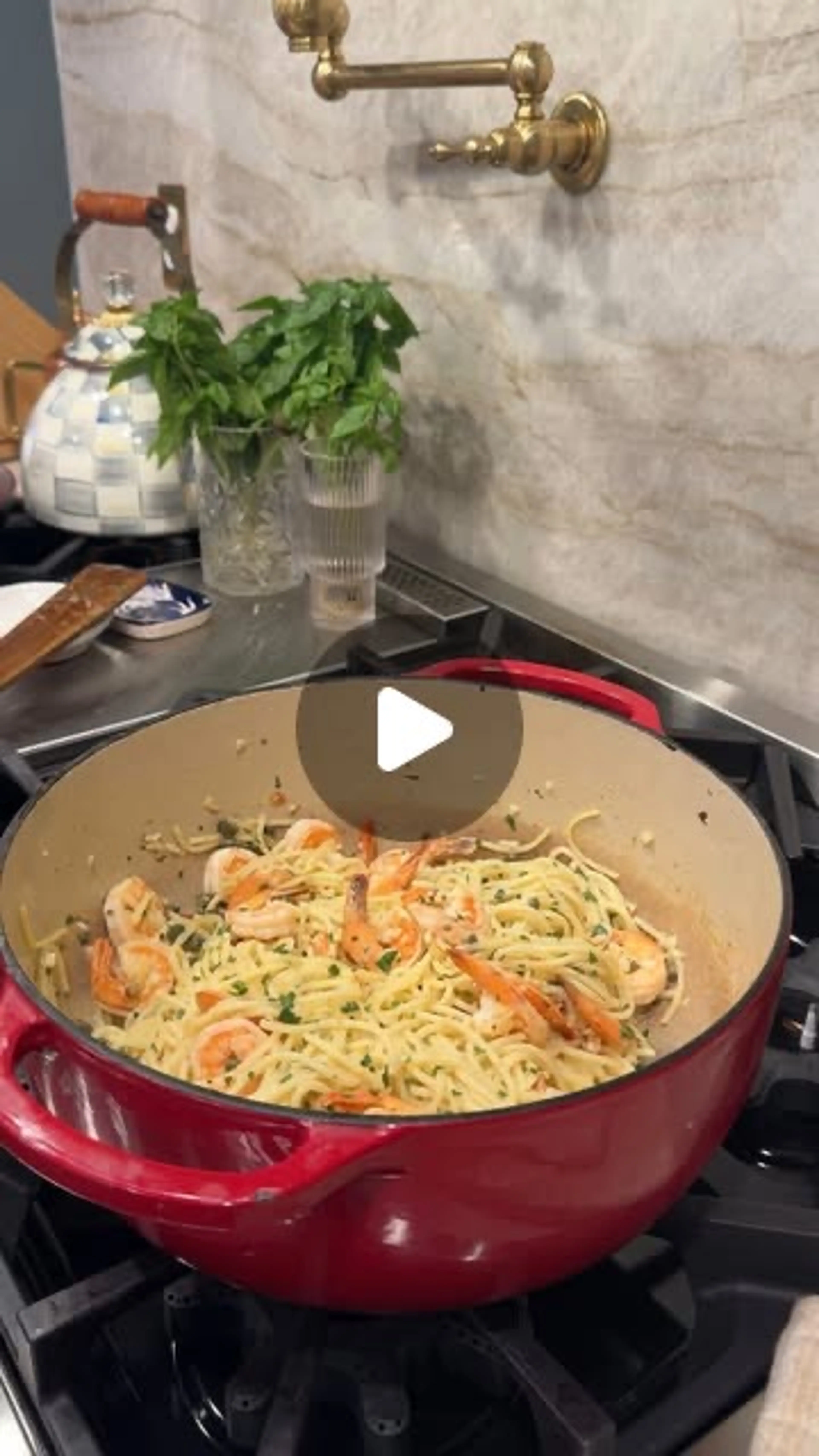 Lemon Butter Shrimp Pasta