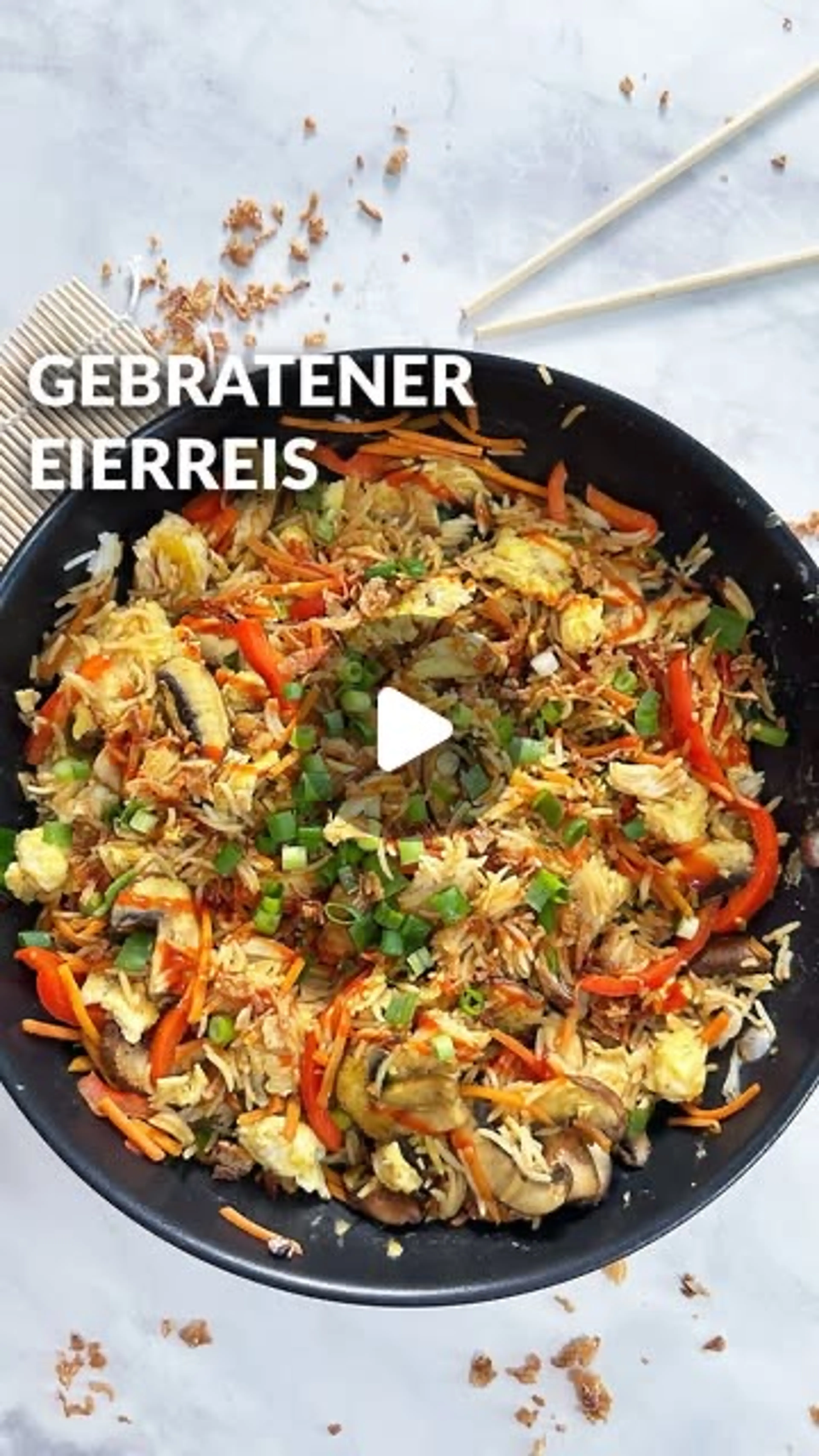 Gebratener Eierreis
