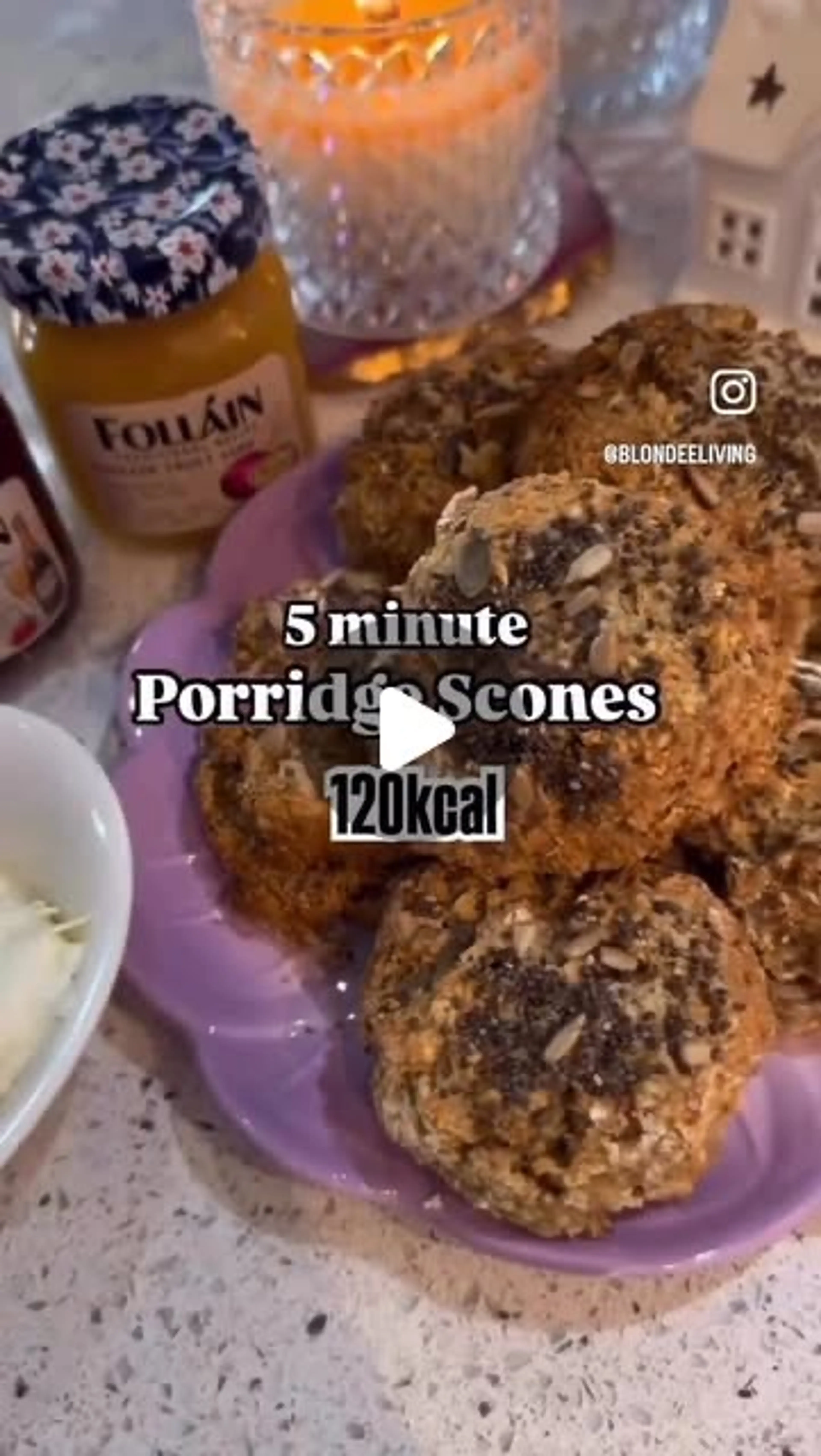 Porridge Oat Scones Only 110 Kcals