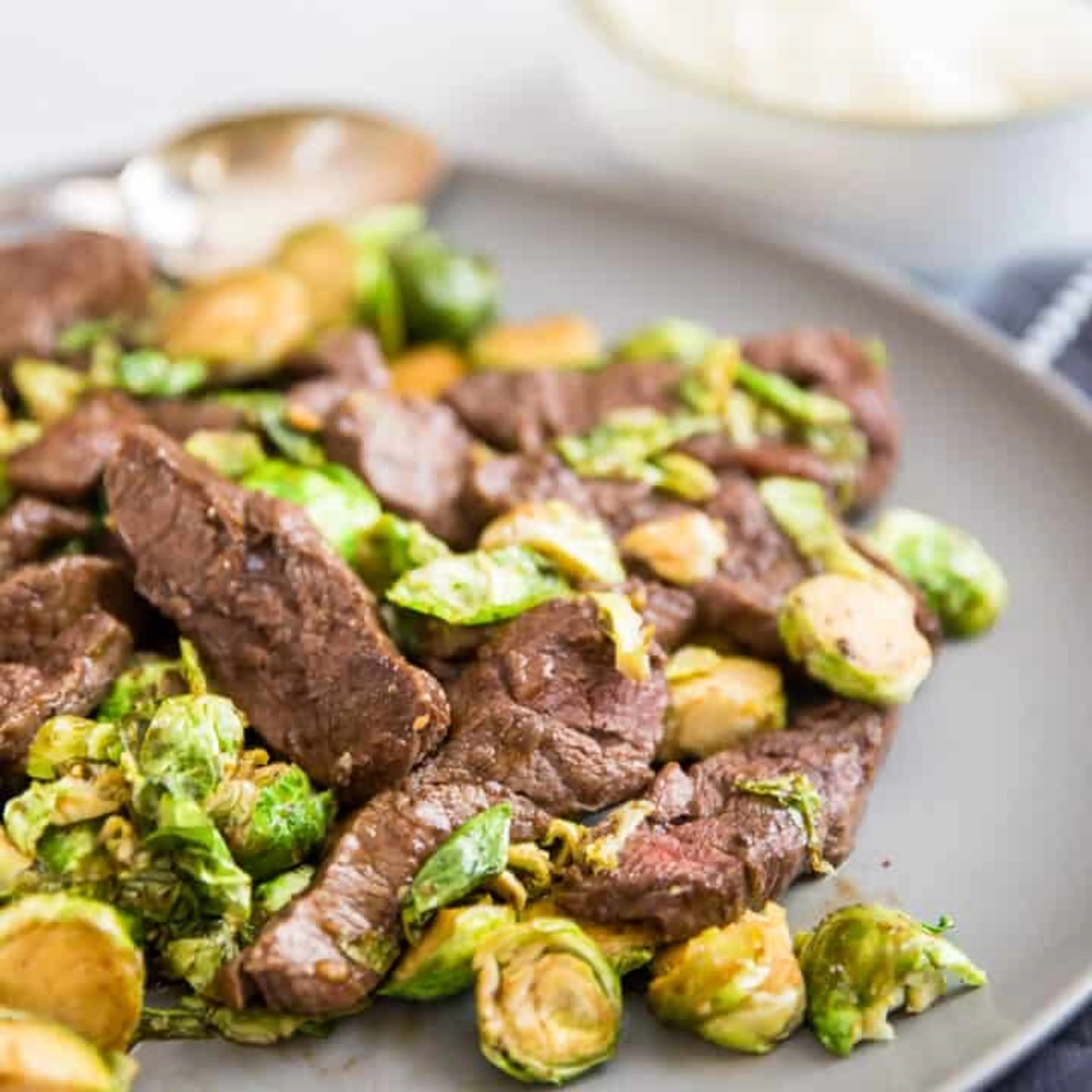 Beef and Brussels Sprouts Stir Fry