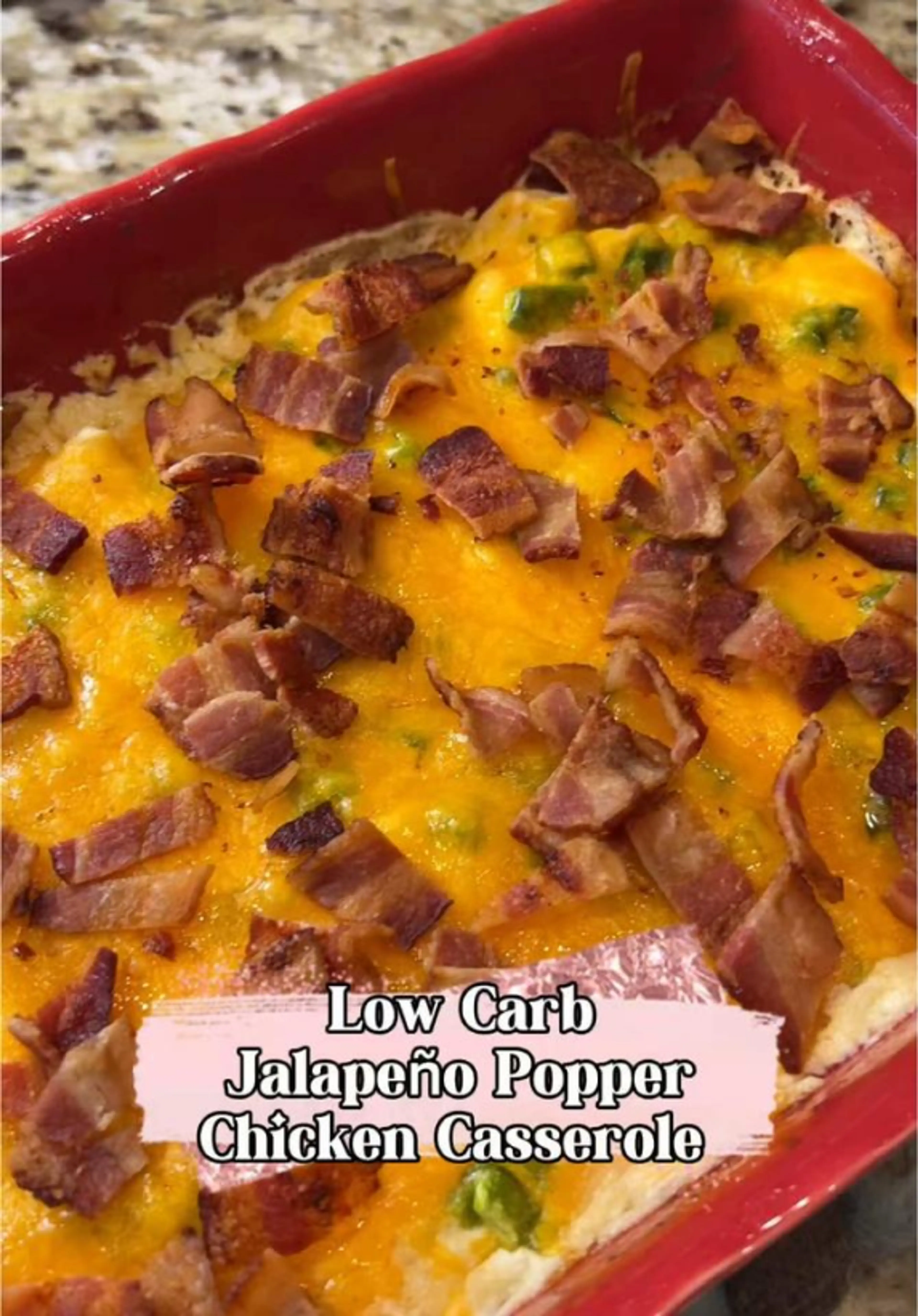 Jalapeno Popper & Chicken Casserole