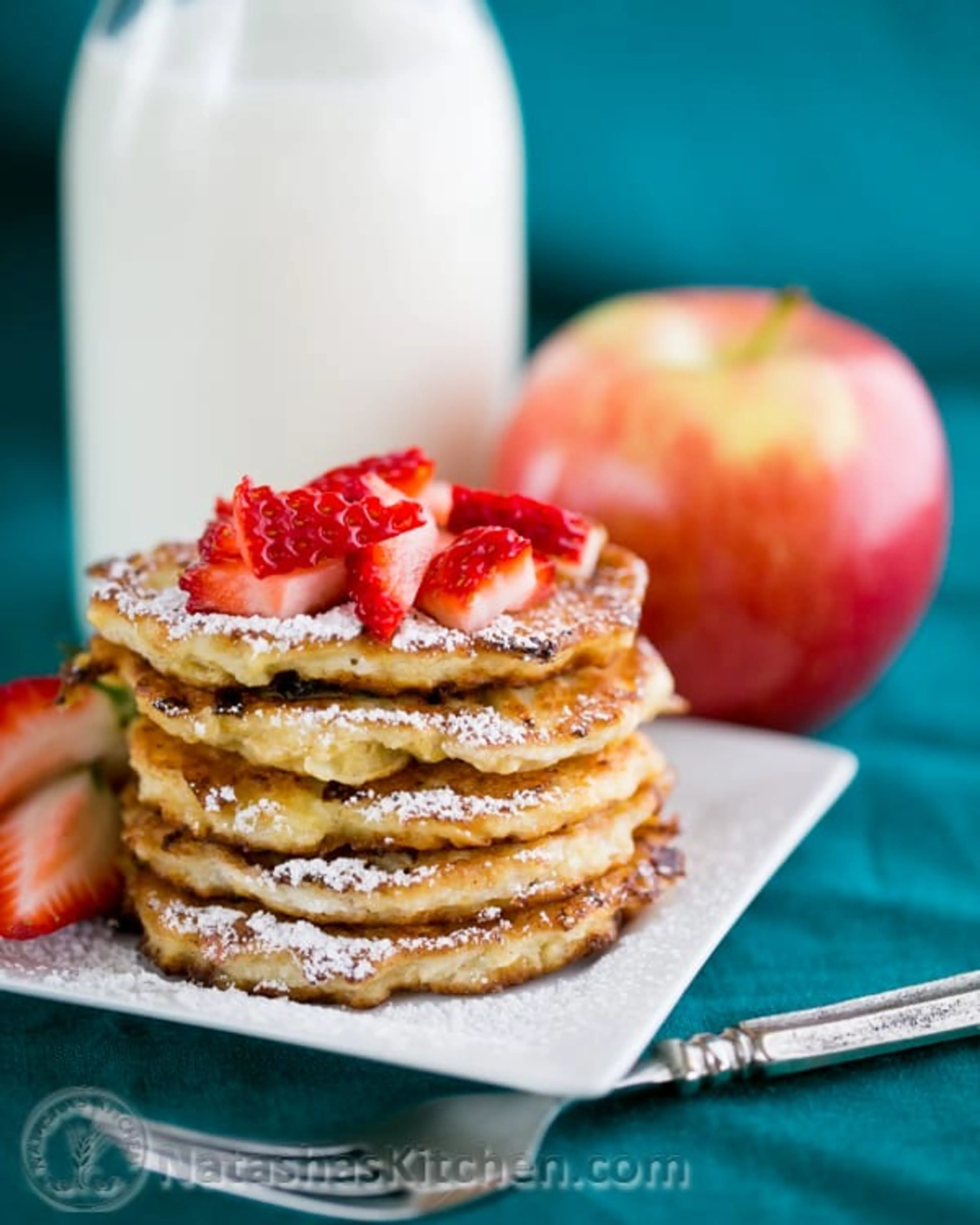 Apple and Cottage Cheese Pancakes