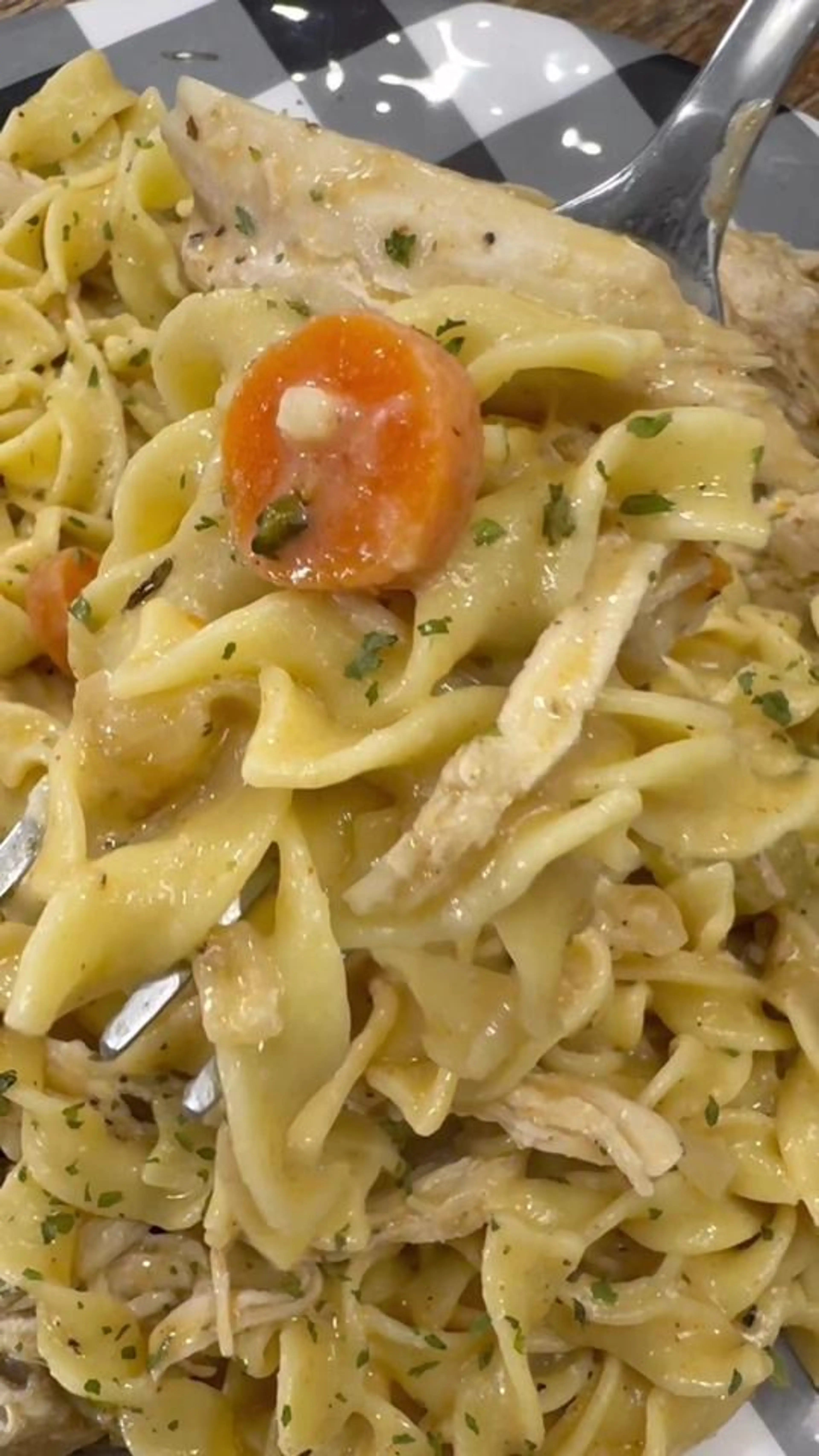 One Pan Creamy Chicken and Noodles