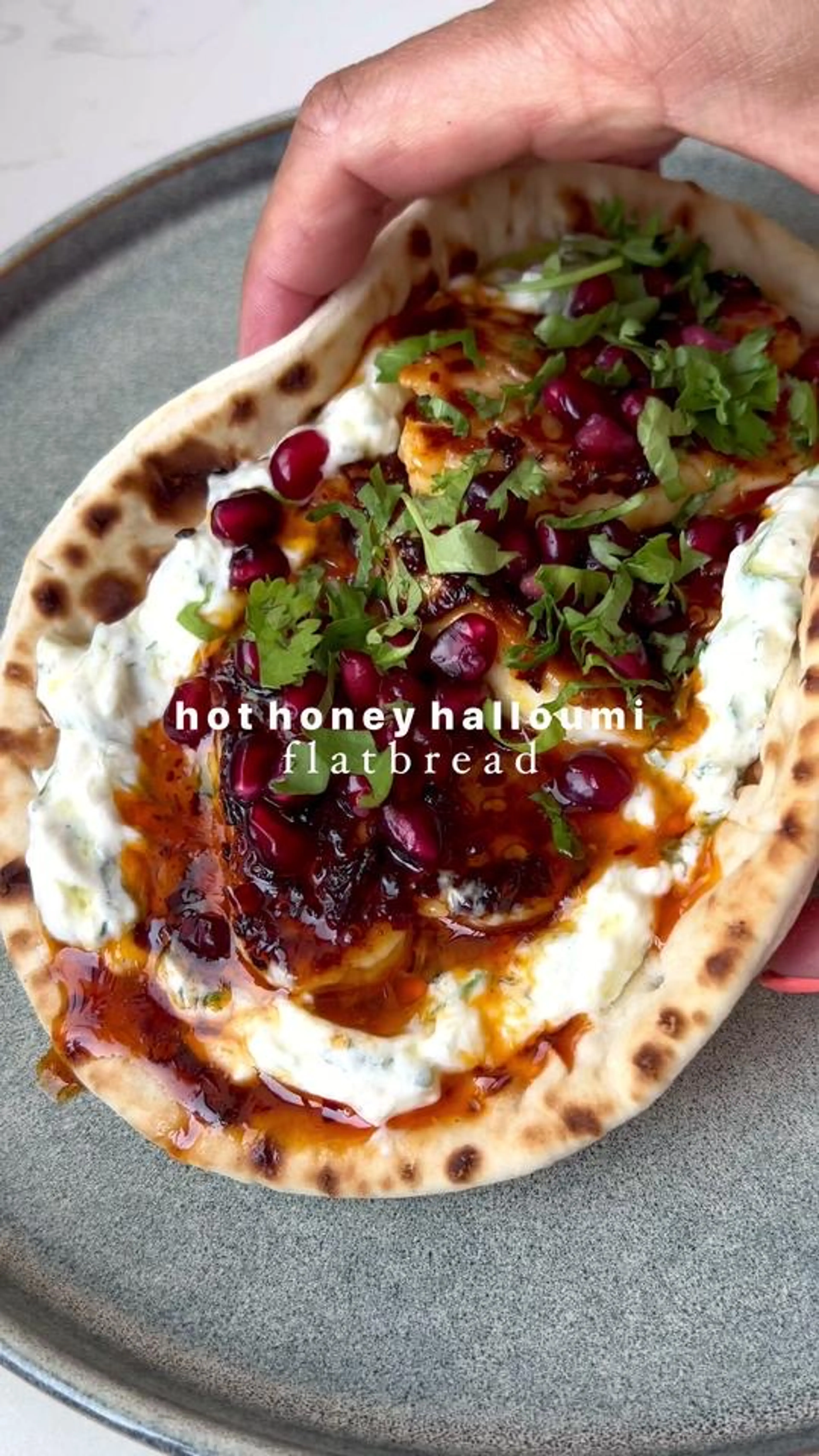 Hot Honey Halloumi Flatbreads