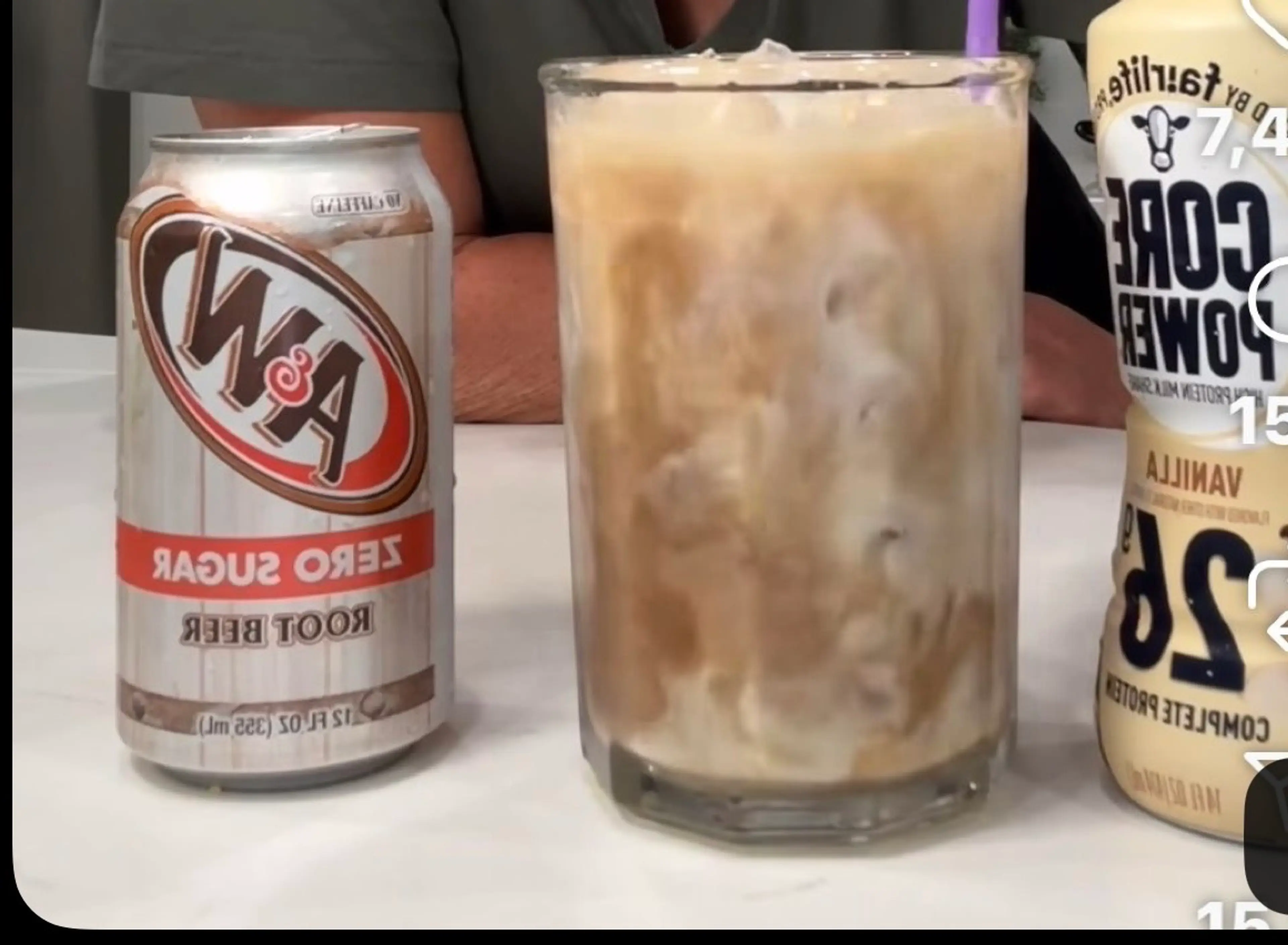 Protein Root Beer Float