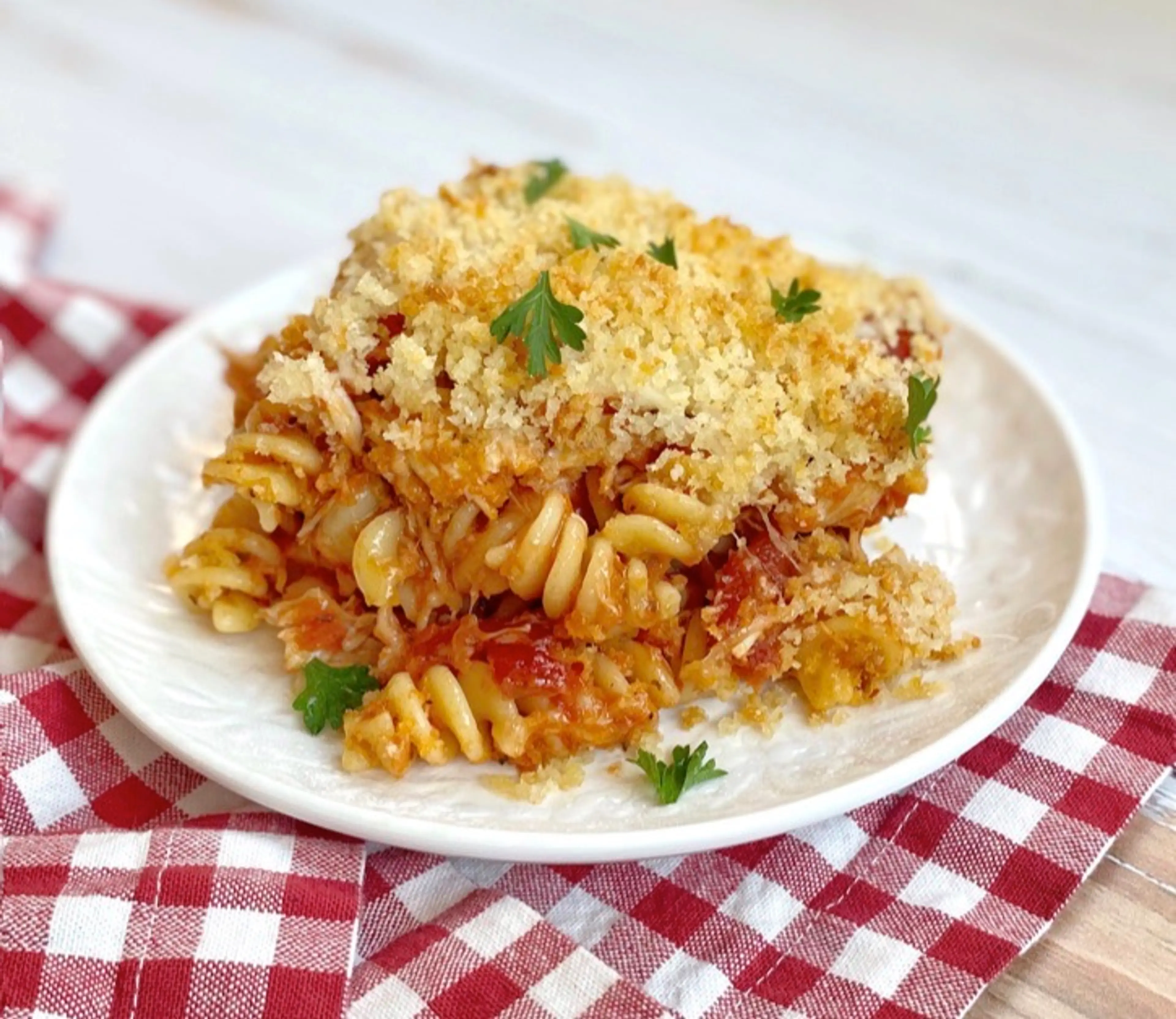 Easy Chicken Parmesan Casserole With Pasta