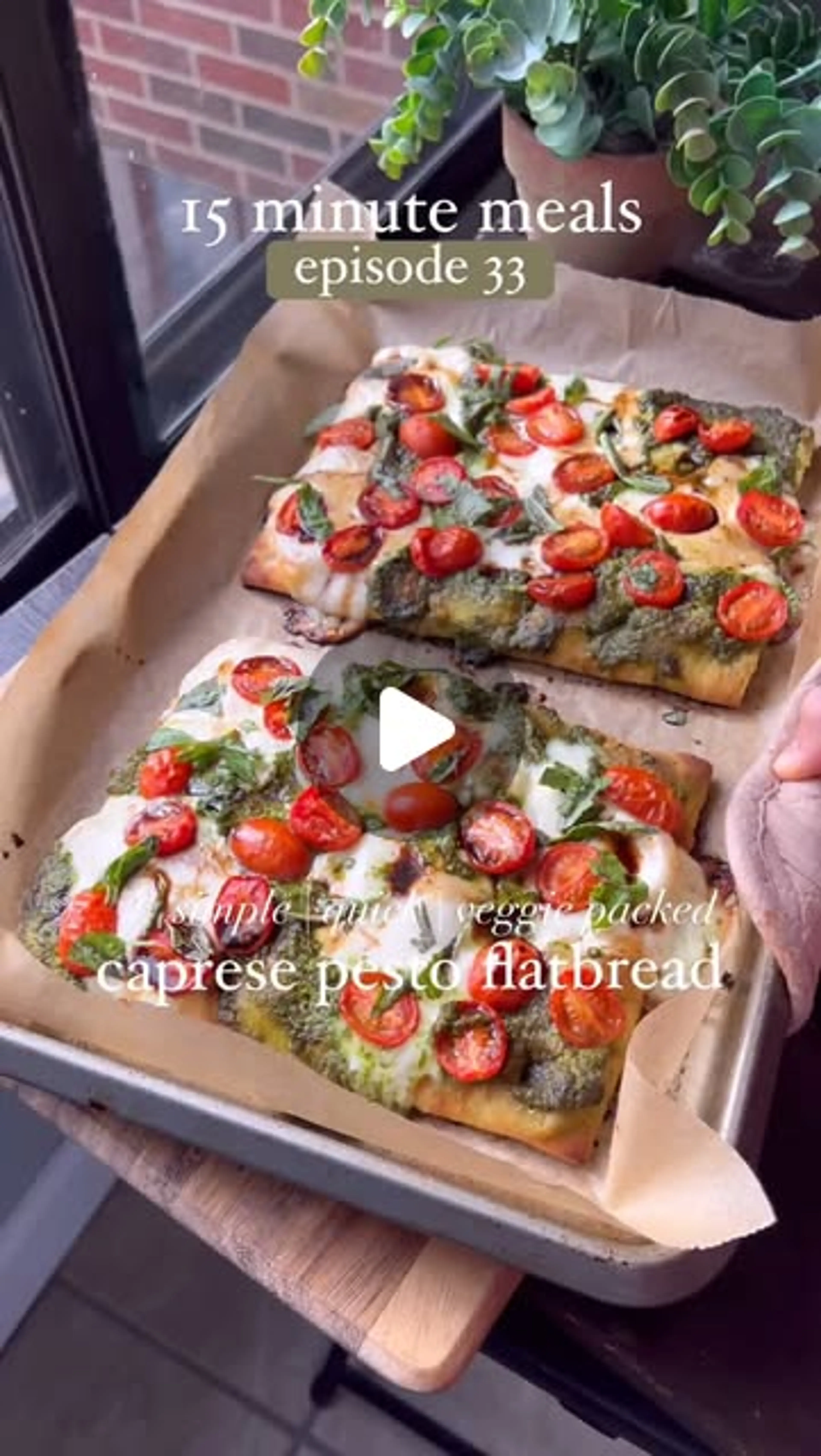 Caprese Pesto Flatbreads