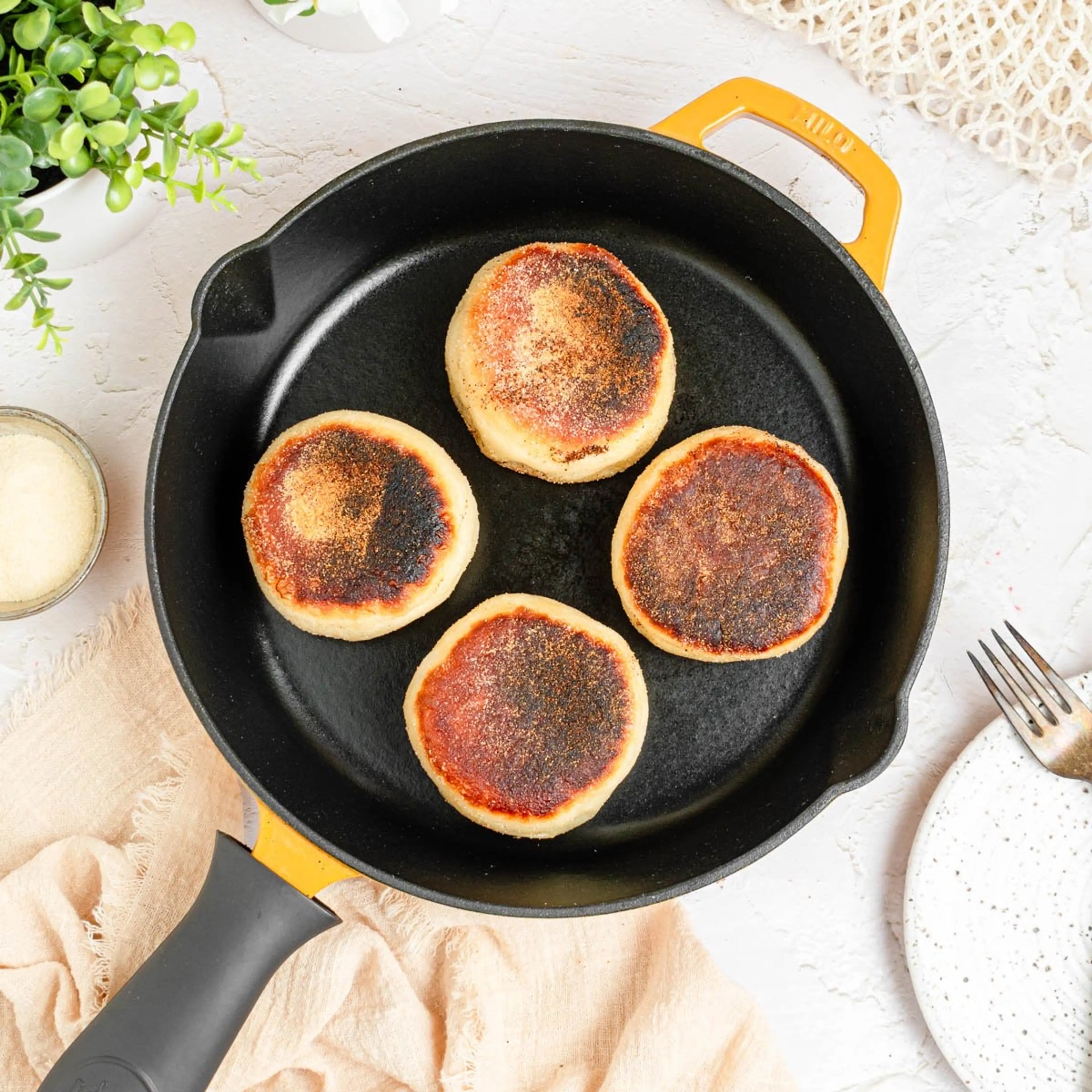 Soft 3-Hour English Muffins on the Stovetop