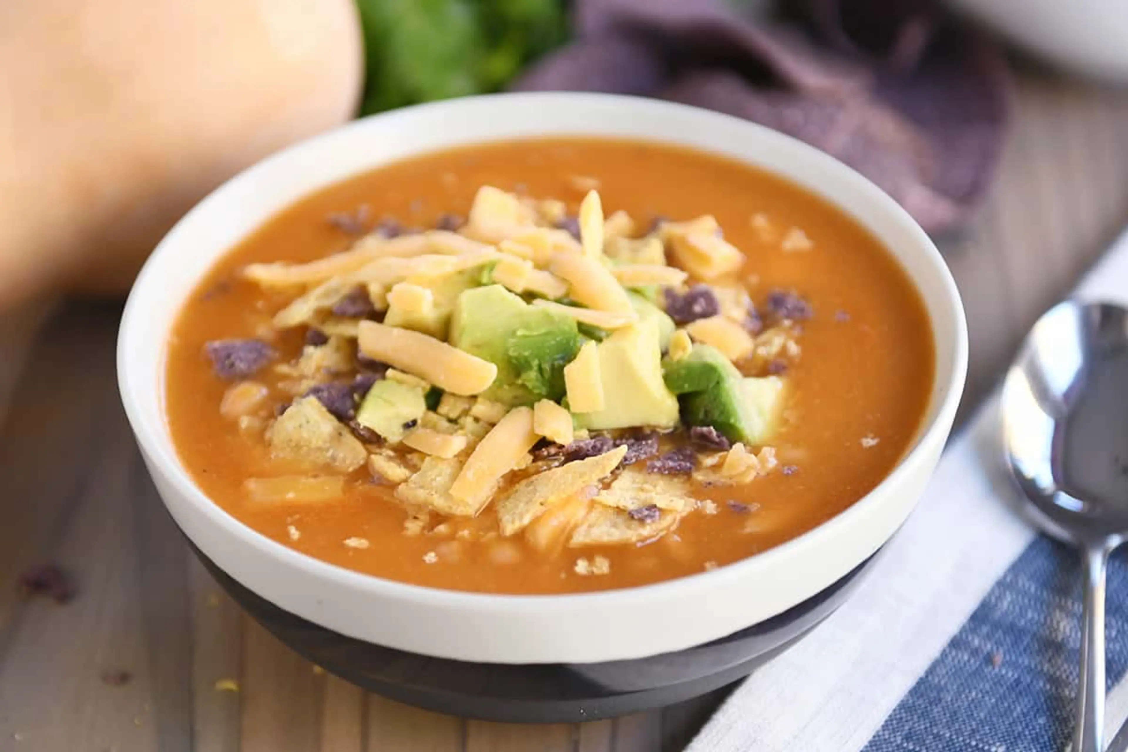 The Best Chicken Enchilada Soup