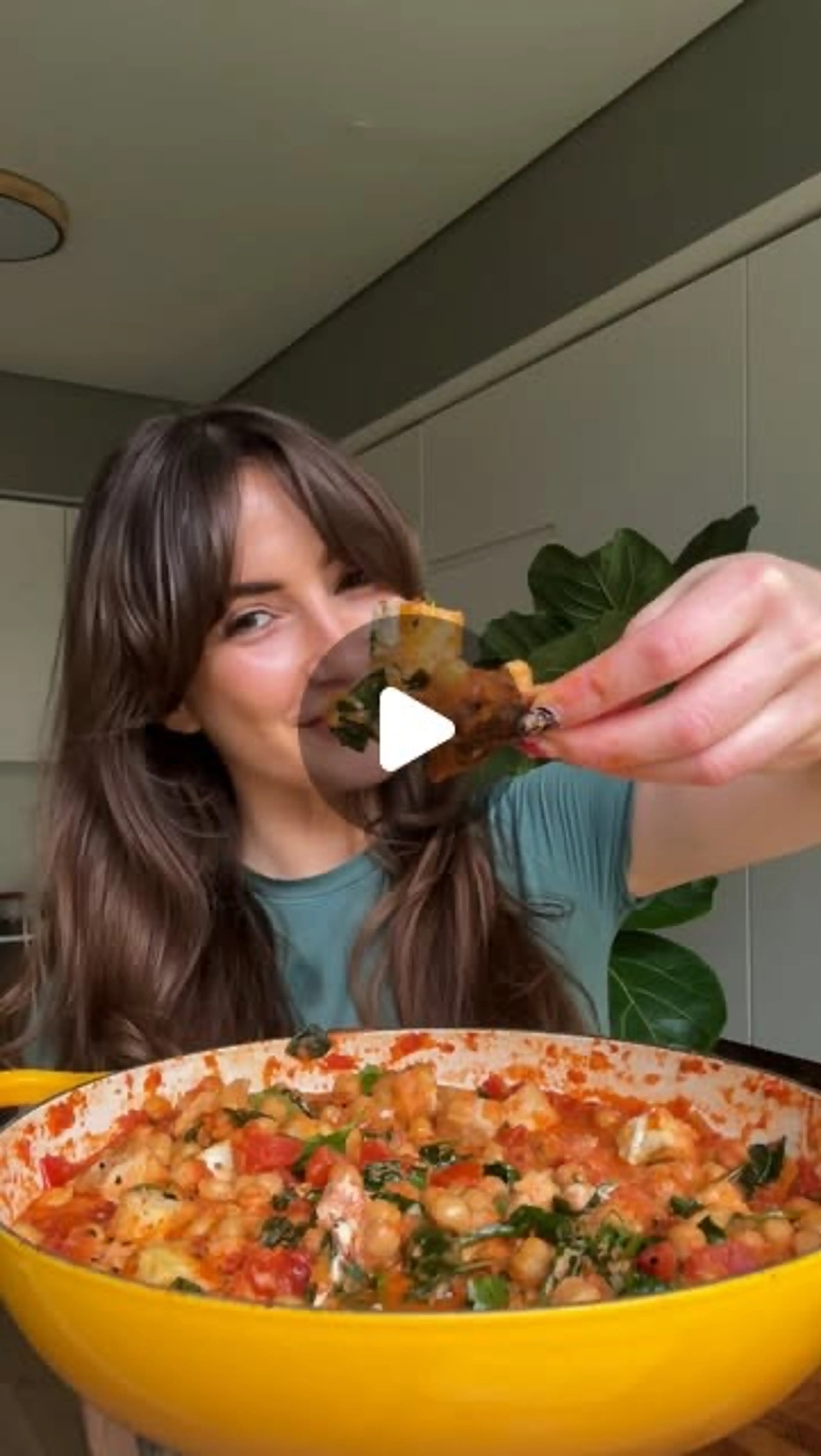 Easy Chickpea, Tomato and Spinach Curry