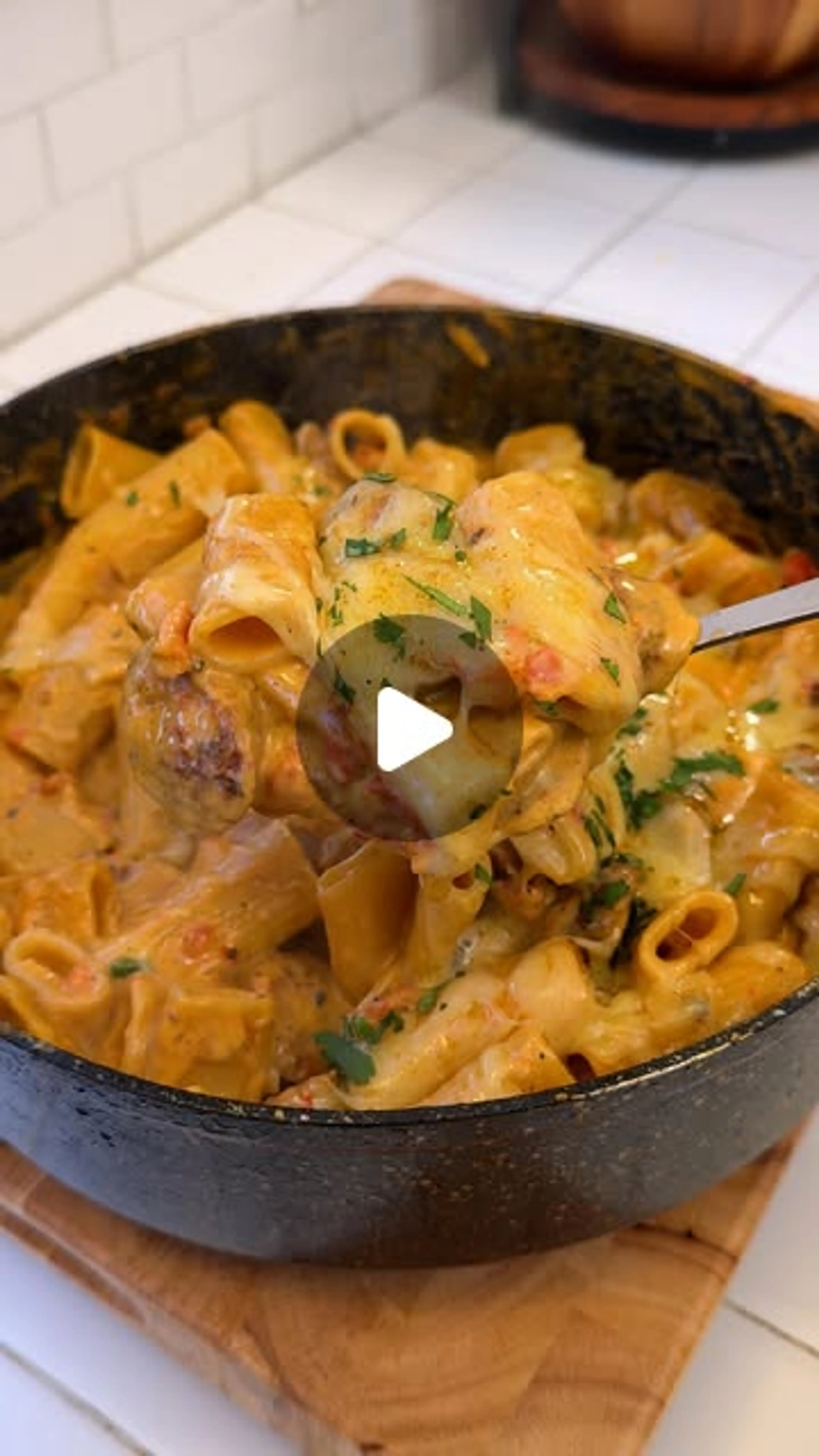 One Pot Creamy Cajun Sausage Pasta