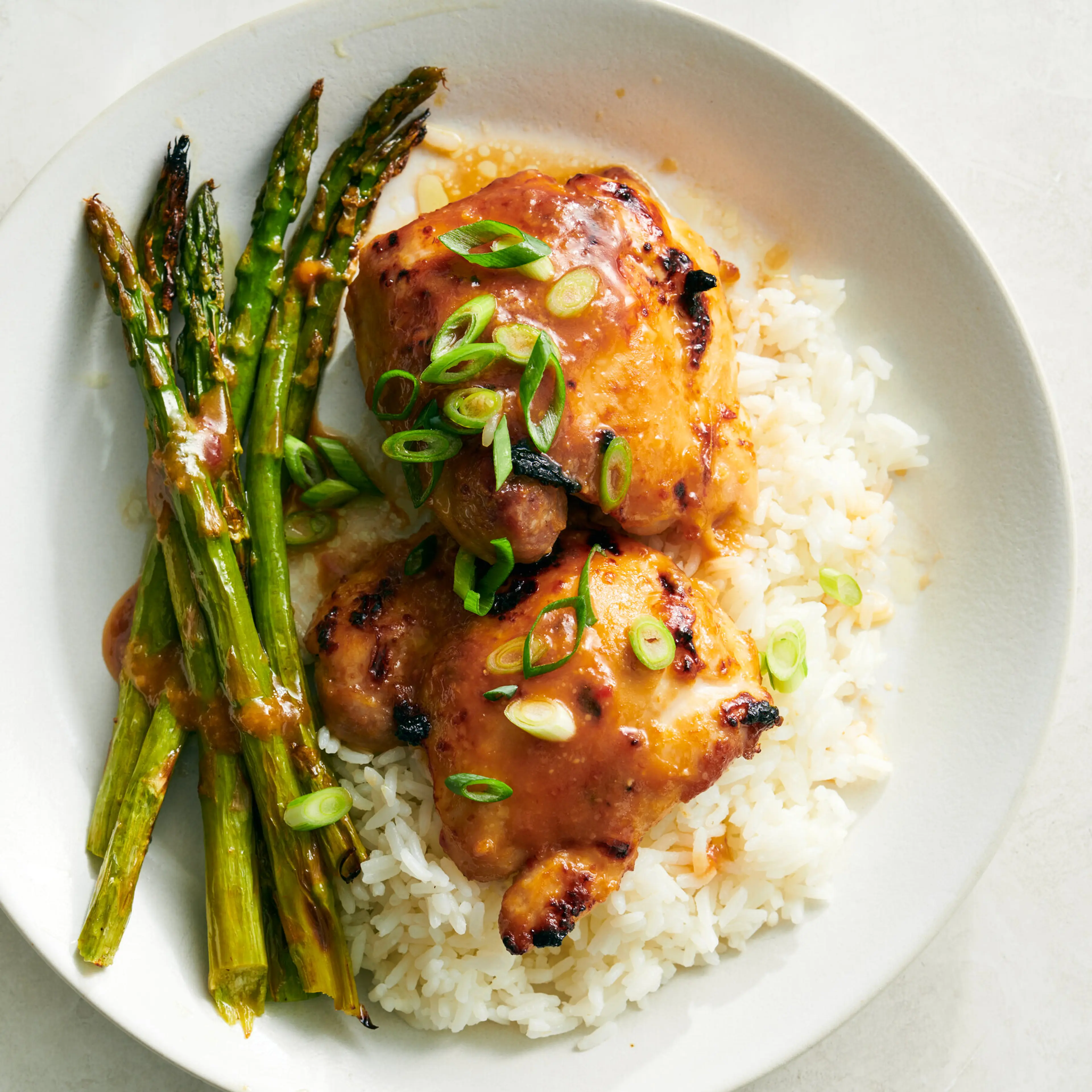 Miso-Honey Chicken and Asparagus