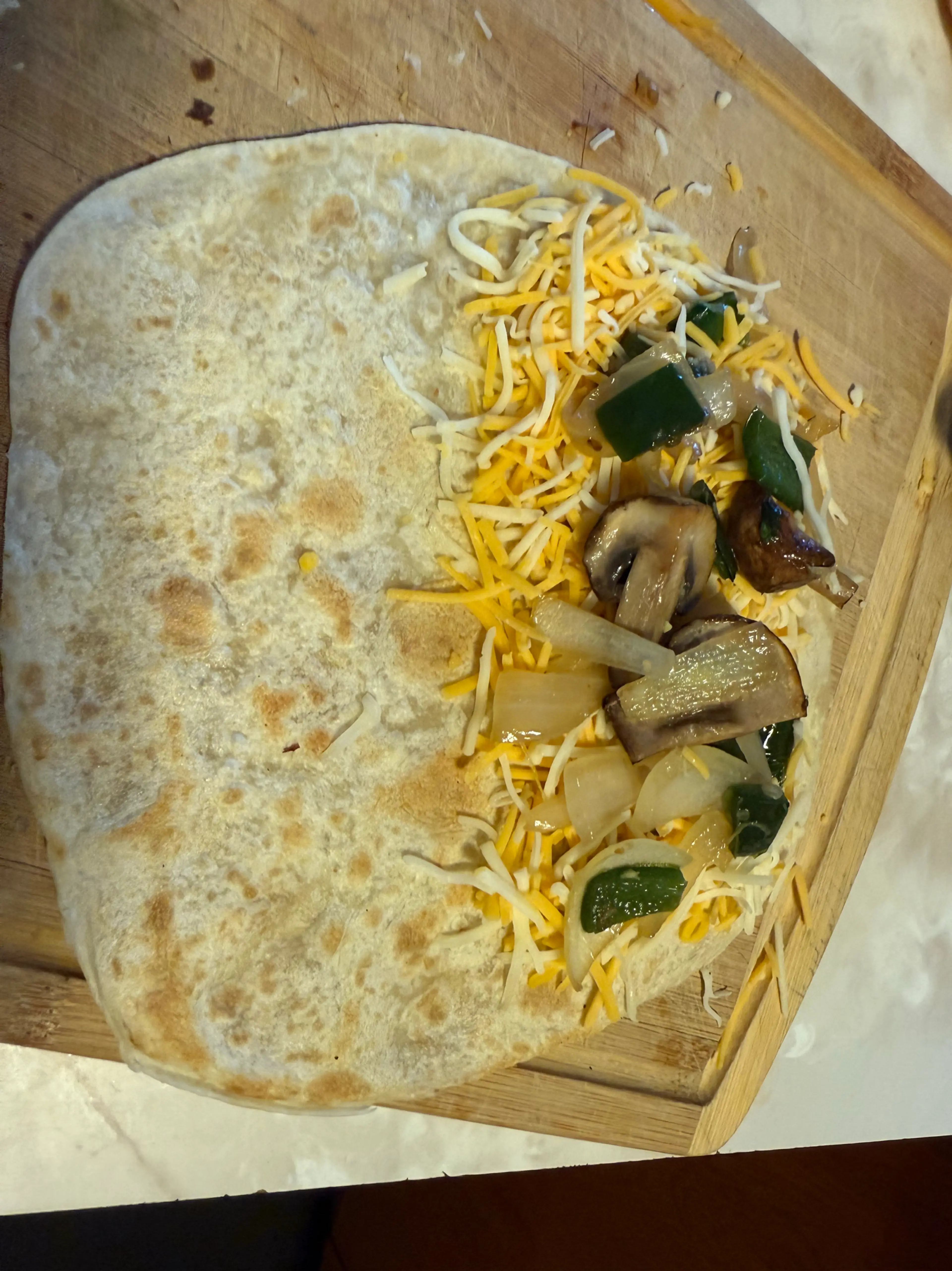 Mushroom & Poblano Quesadillas