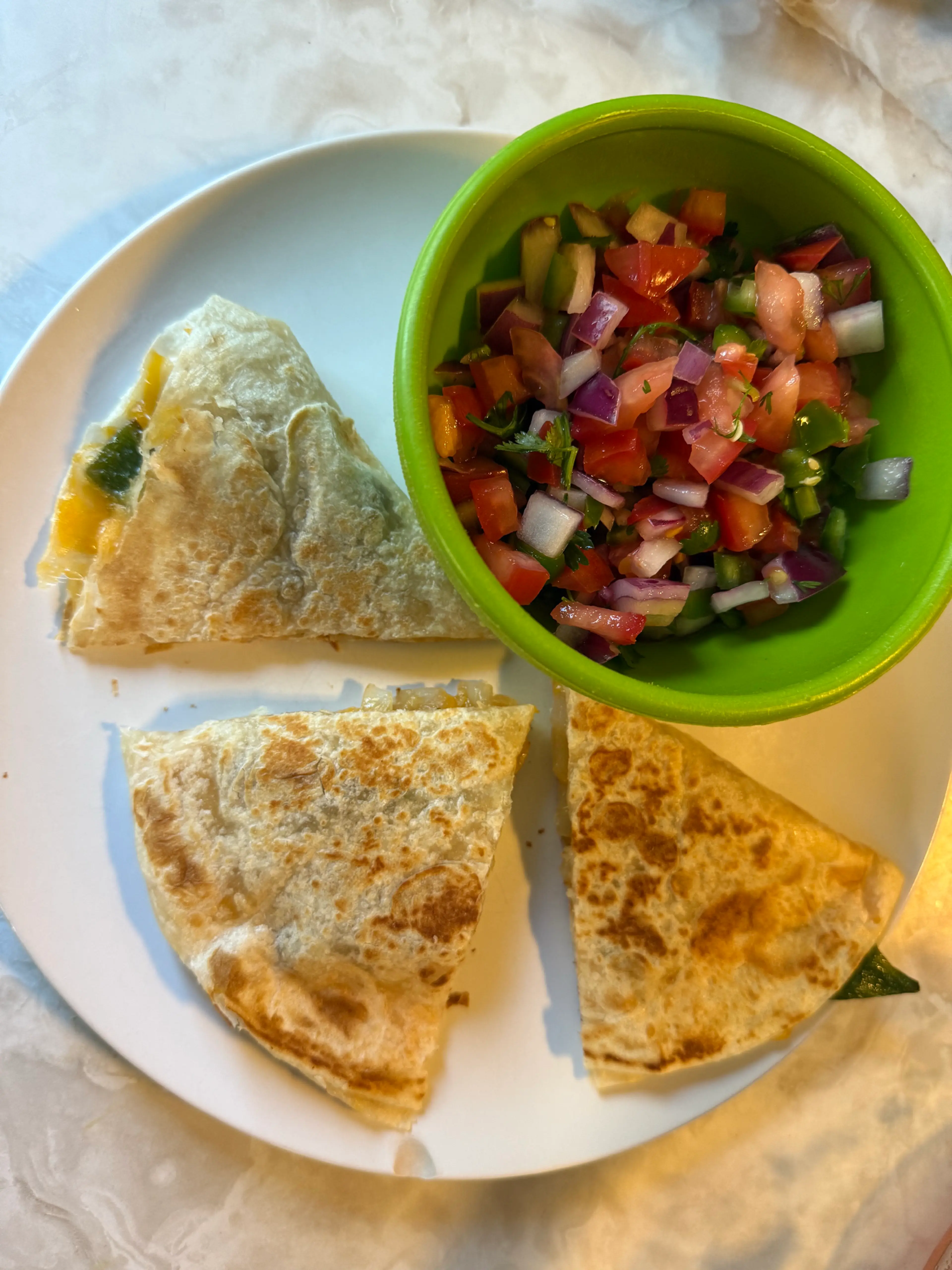 Mushroom & Poblano Quesadillas
