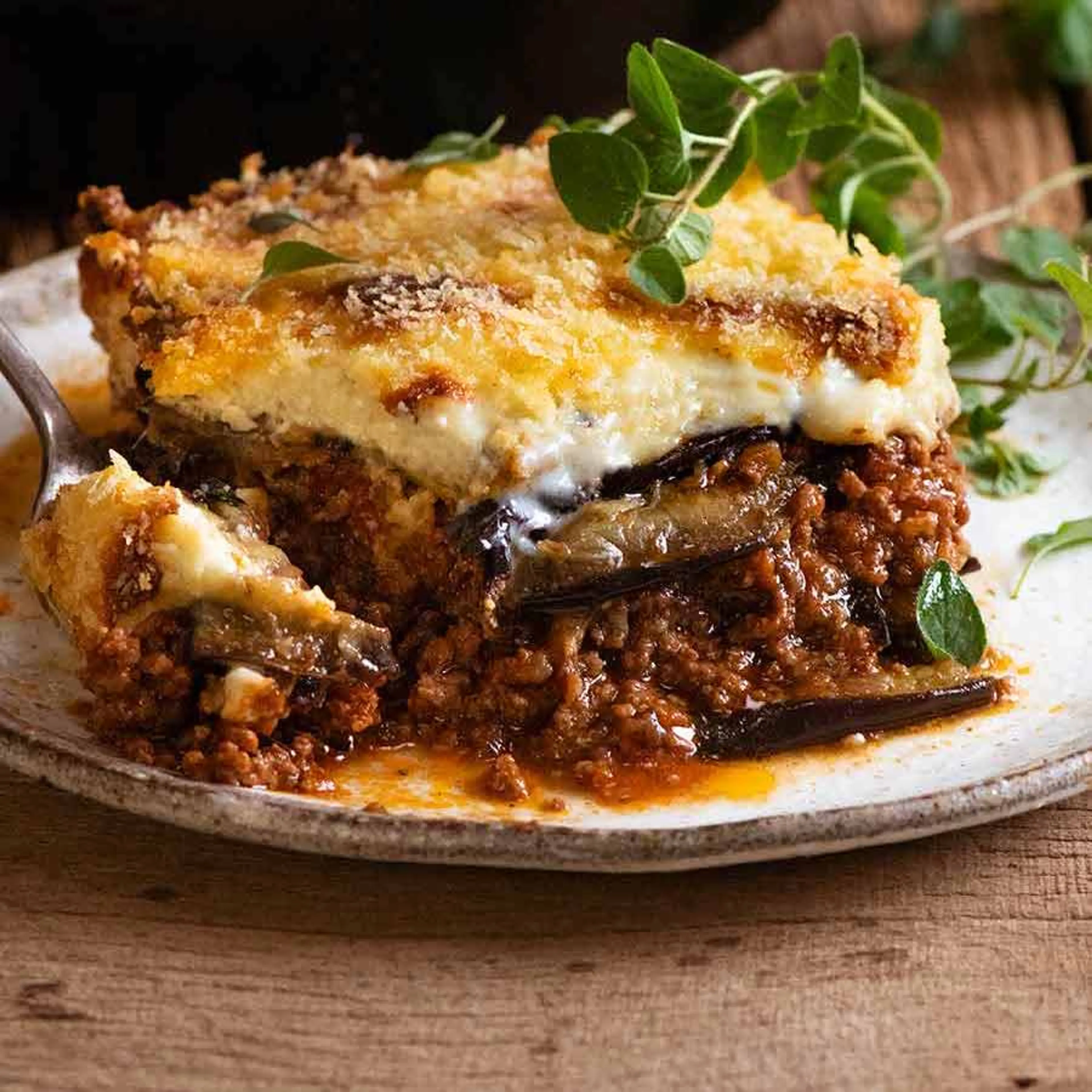 Moussaka (Greek Eggplant Lasagna)